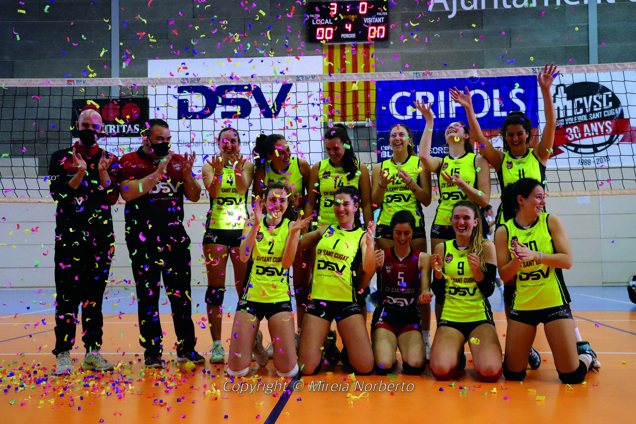El filial del DSV CV Sant Cugat campió de la Primera Divisió Femenina. FOTO: Sant Cugat Creix.