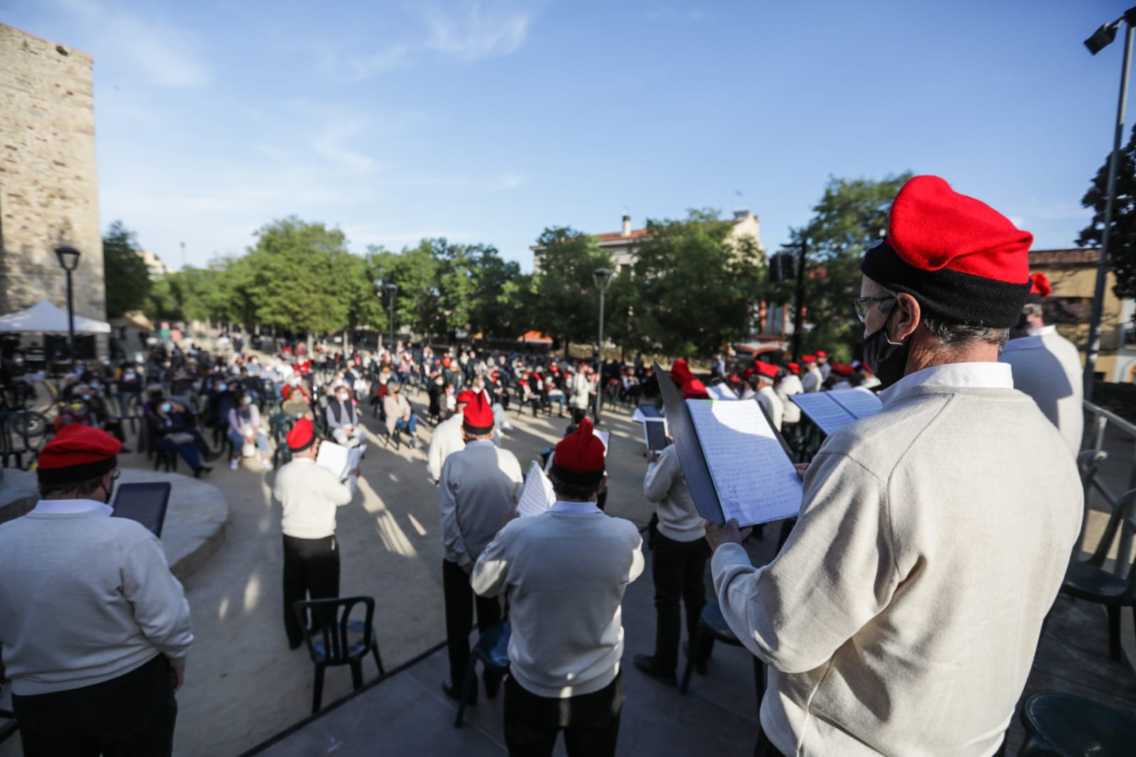Caramelles de Pasqua als Jardins del Paga-li, Joan. FOTO: Lali Puig