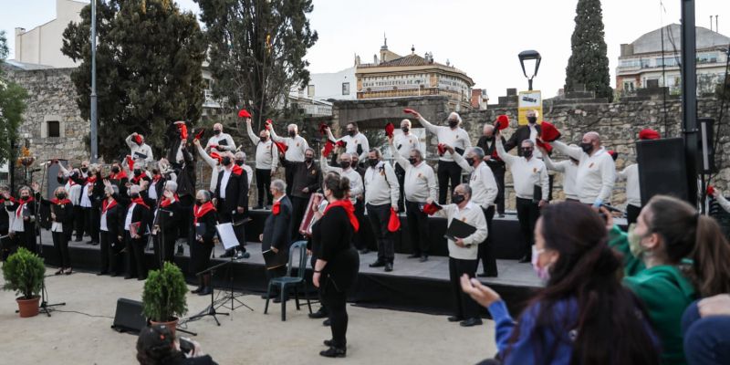 Caramelles de Pasqua als Jardins del Paga-li, Joan. FOTO: Lali Puig