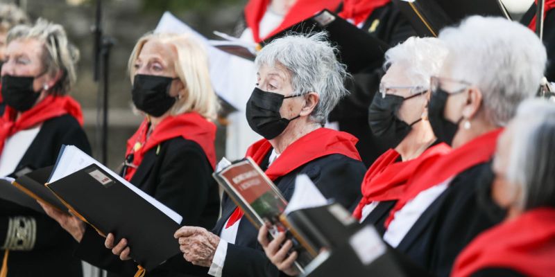 Caramelles de Pasqua als Jardins del Paga-li, Joan. FOTO: Lali Puig