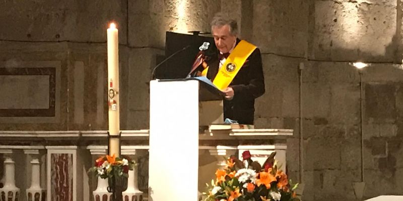 Parlament del representant de l'estudiantina. FOTO: Ferran Mitjà