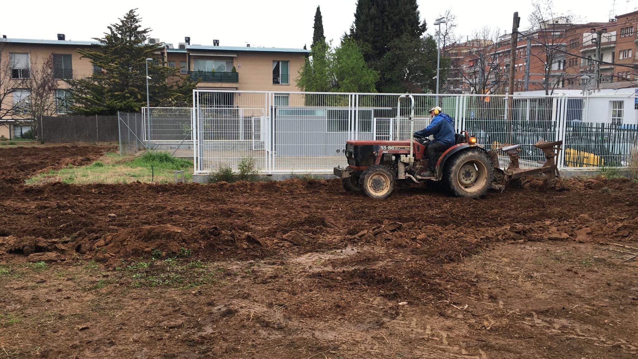 Obres al terreny dels horts del carrer Andana. FOTO: Cedida.