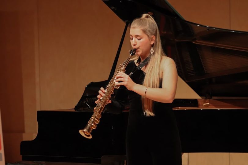 La saxofonista Gisela Dekort