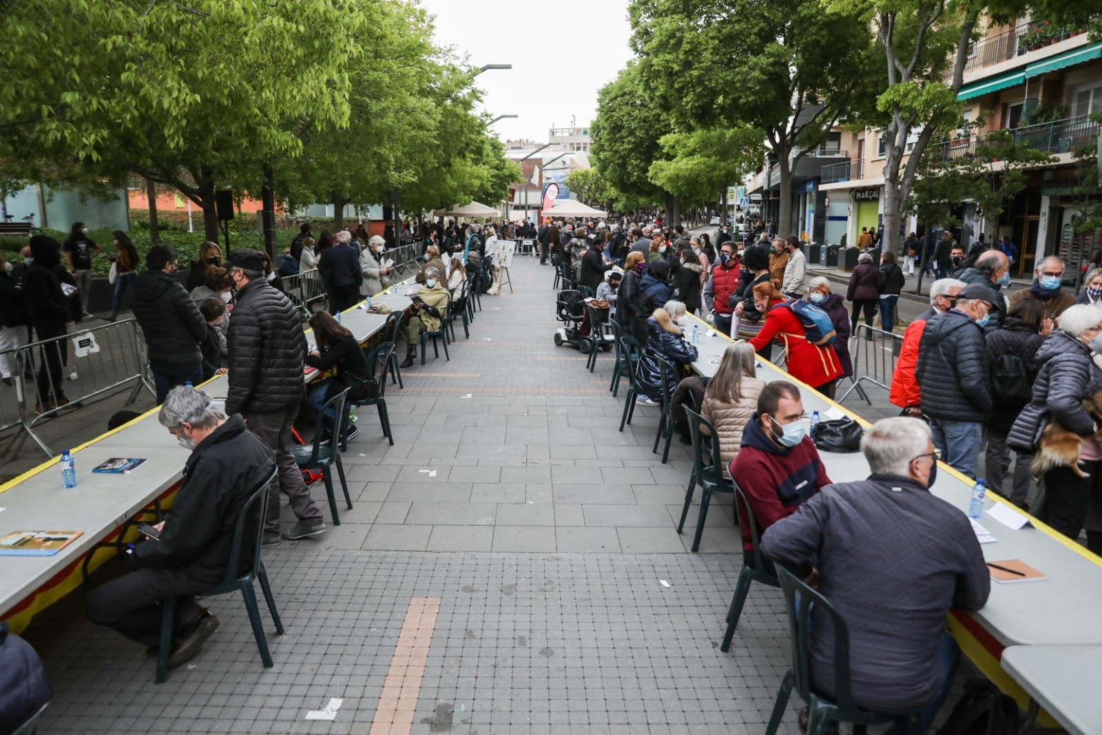 Imatge de la 8a Taula d'Escriptors 2021. FOTO: Lali Puig (Ajuntament)