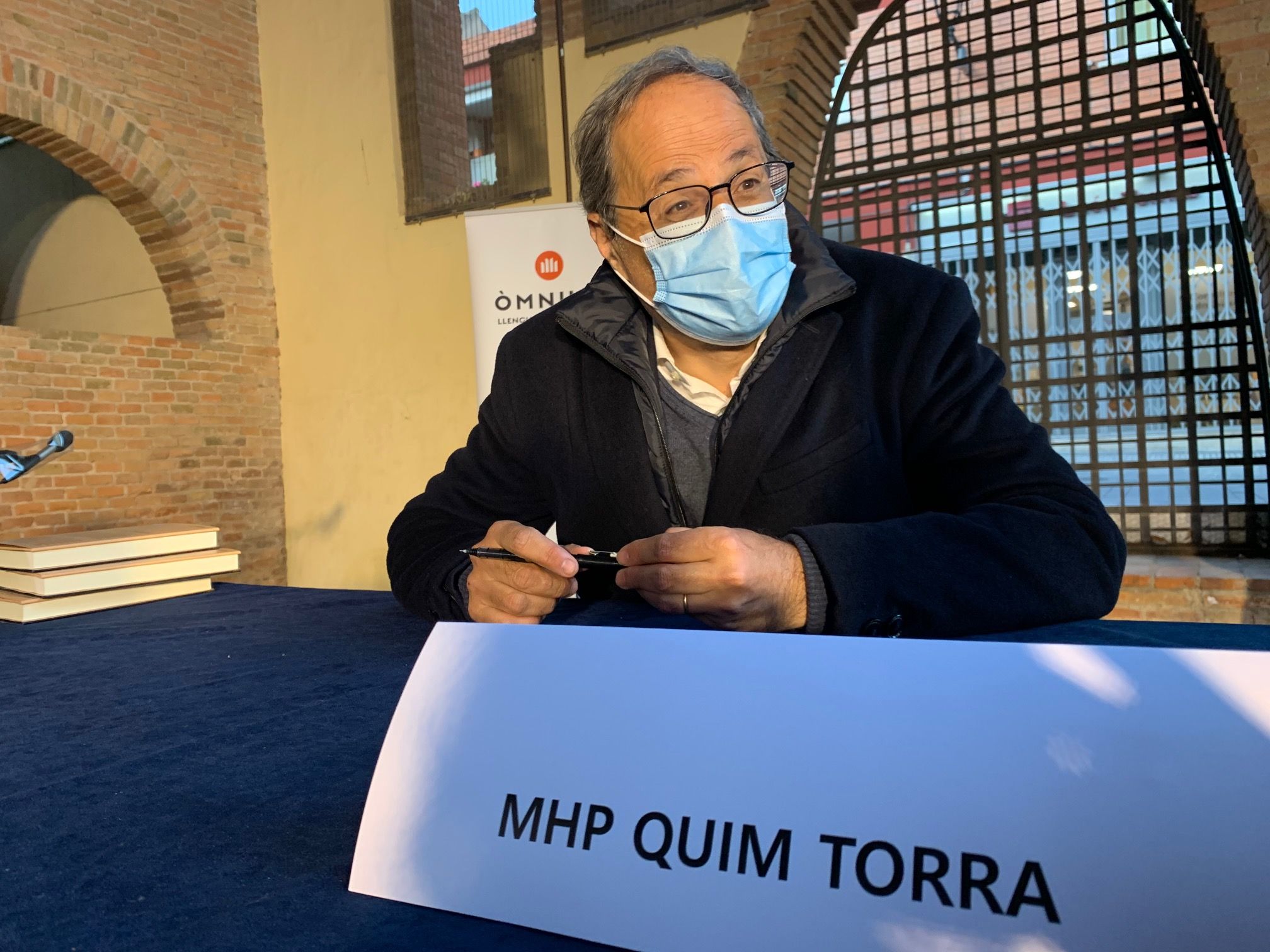 Quim Torra durant la presentació del seu llibre FOTO: À. Guinó