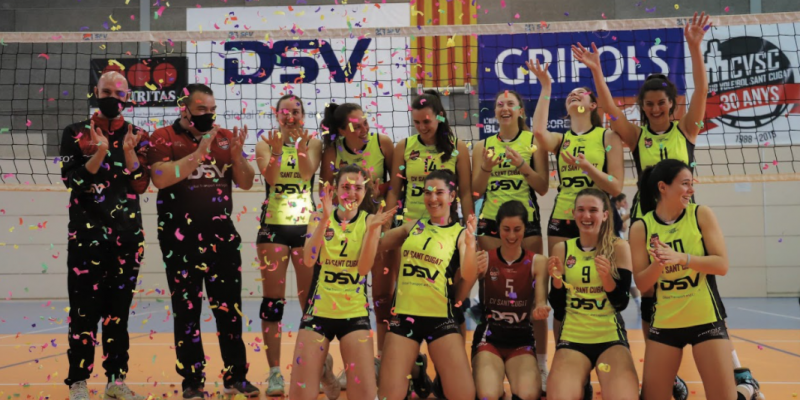 El filial del DSV Club Voleibol Sant Cugat. FOTO: Cedida