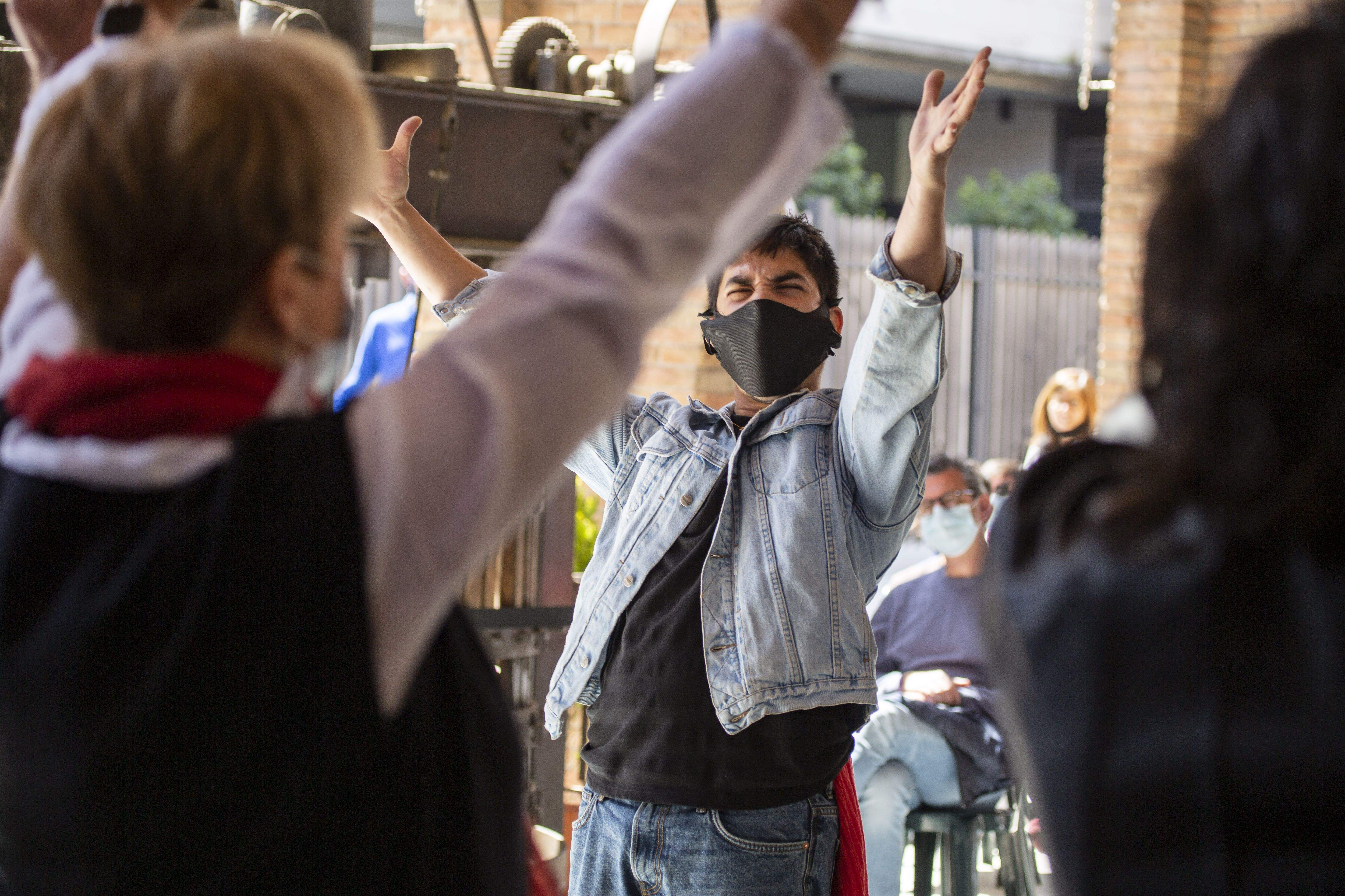 Concert de Sant Jordi amb swing de l'Orquestra Moderna Fusió. FOTO: Àngel Bravo
