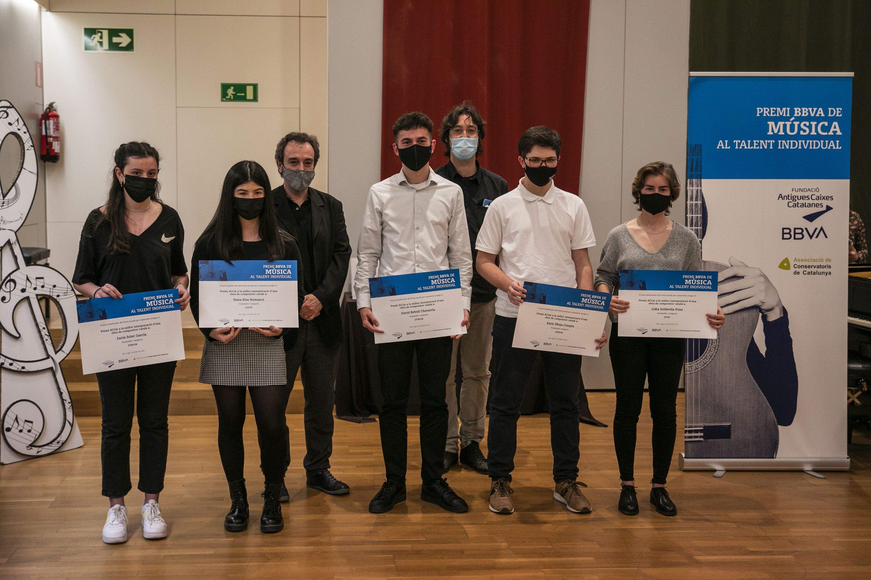 Entrega de premis del 5è Premi BBVA de Música al Talent individual. FOTO: Lali Puig (Ajuntament).