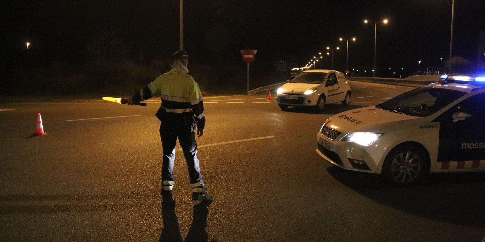 Un control de Mossos d'Esquadra. FOTO: ACN