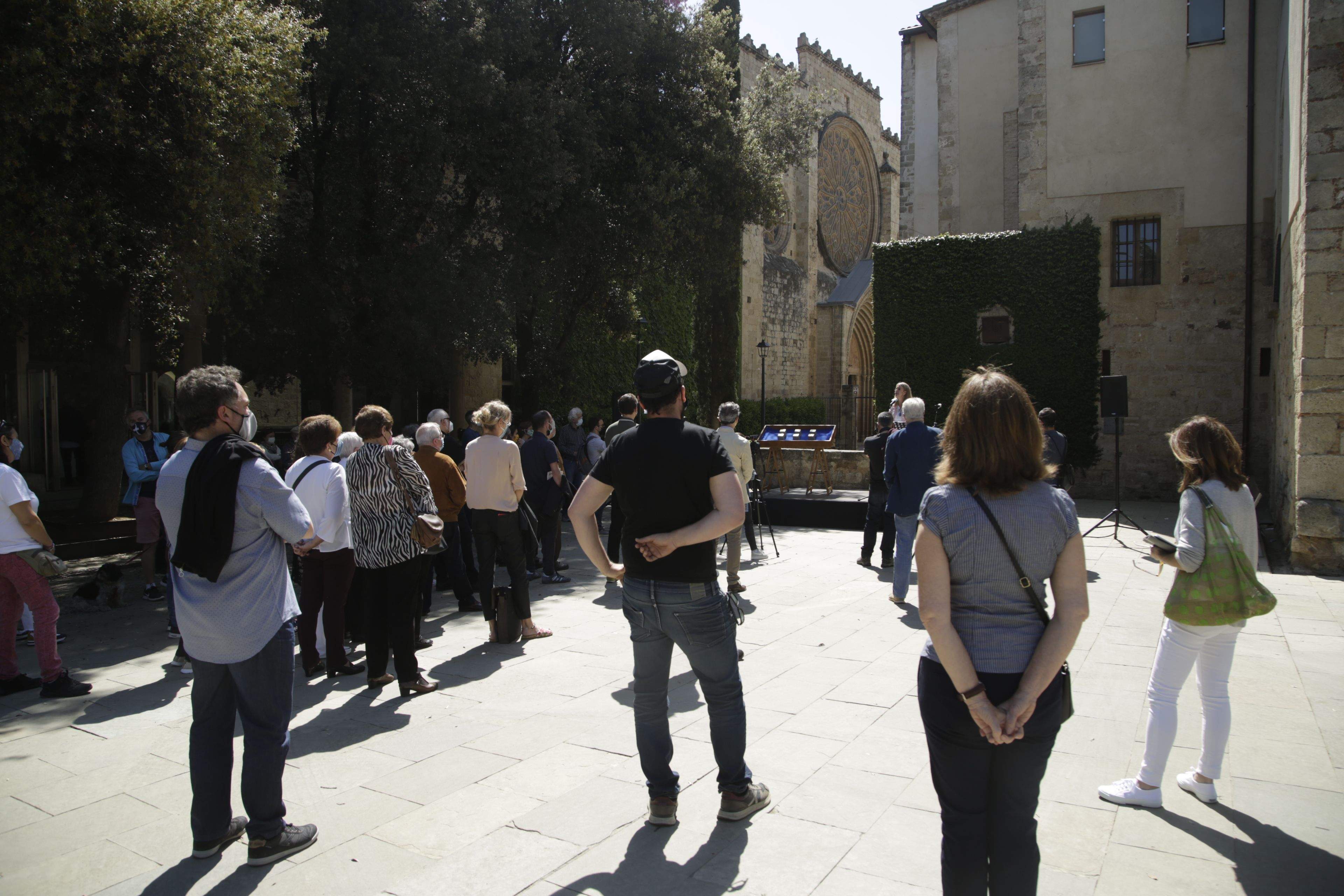 Sant Cugat ret homenatge als santcugatencs que van ser deportats a camps de concentració nazis. FOTO: Àngel Bravo