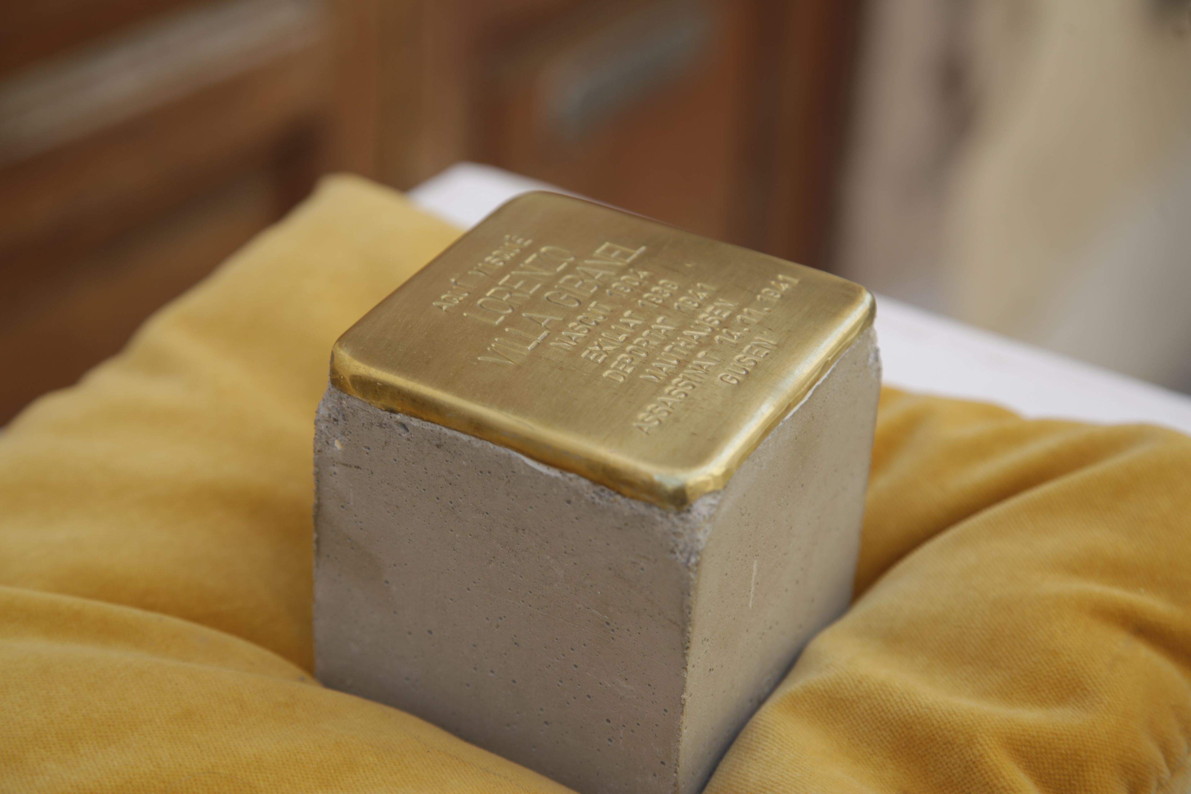 Sant Cugat ret homenatge als santcugatencs que van ser deportats a camps de concentració nazis. FOTO: Àngel Bravo