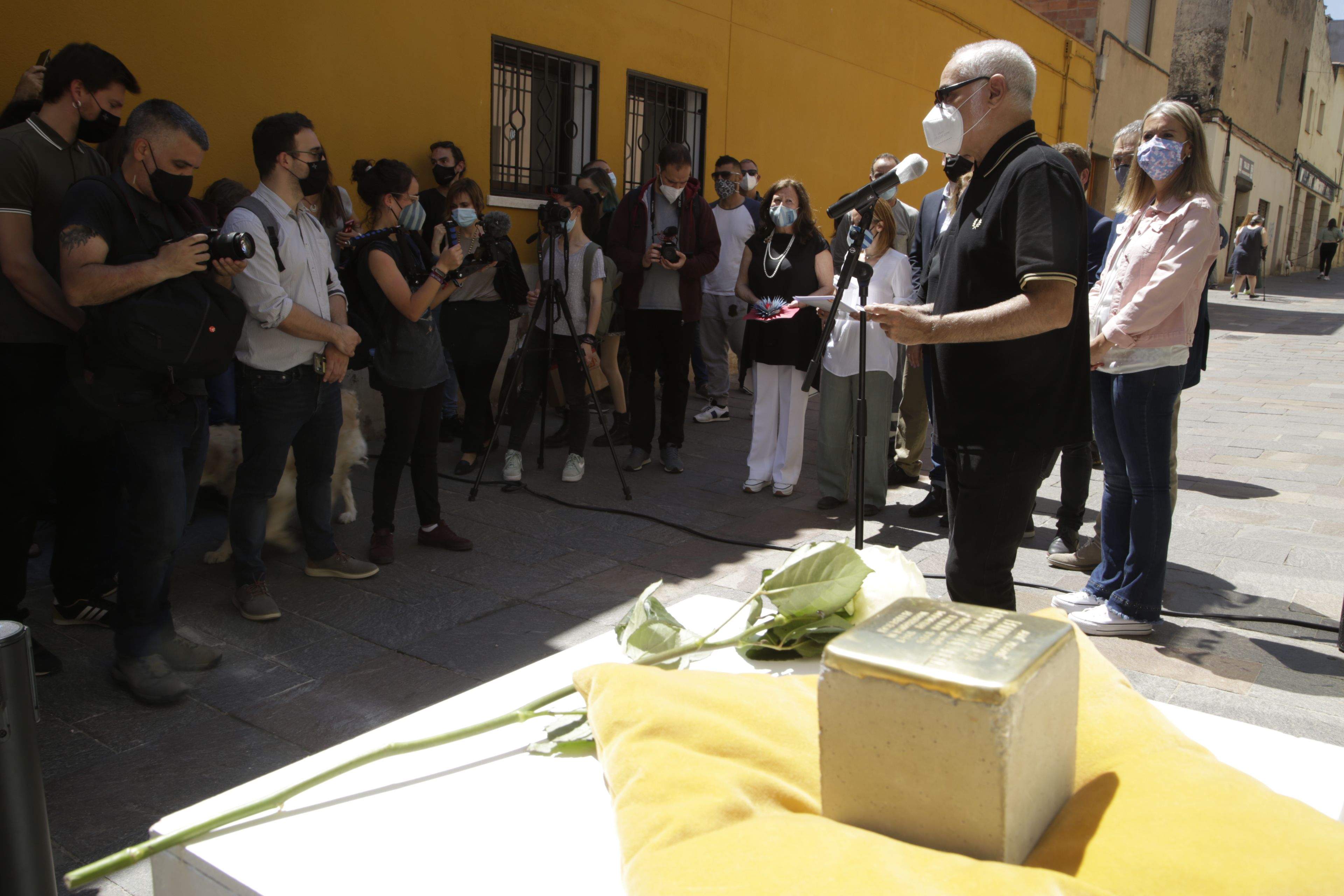 Sant Cugat ret homenatge als santcugatencs que van ser deportats a camps de concentració nazis. FOTO: Àngel Bravo