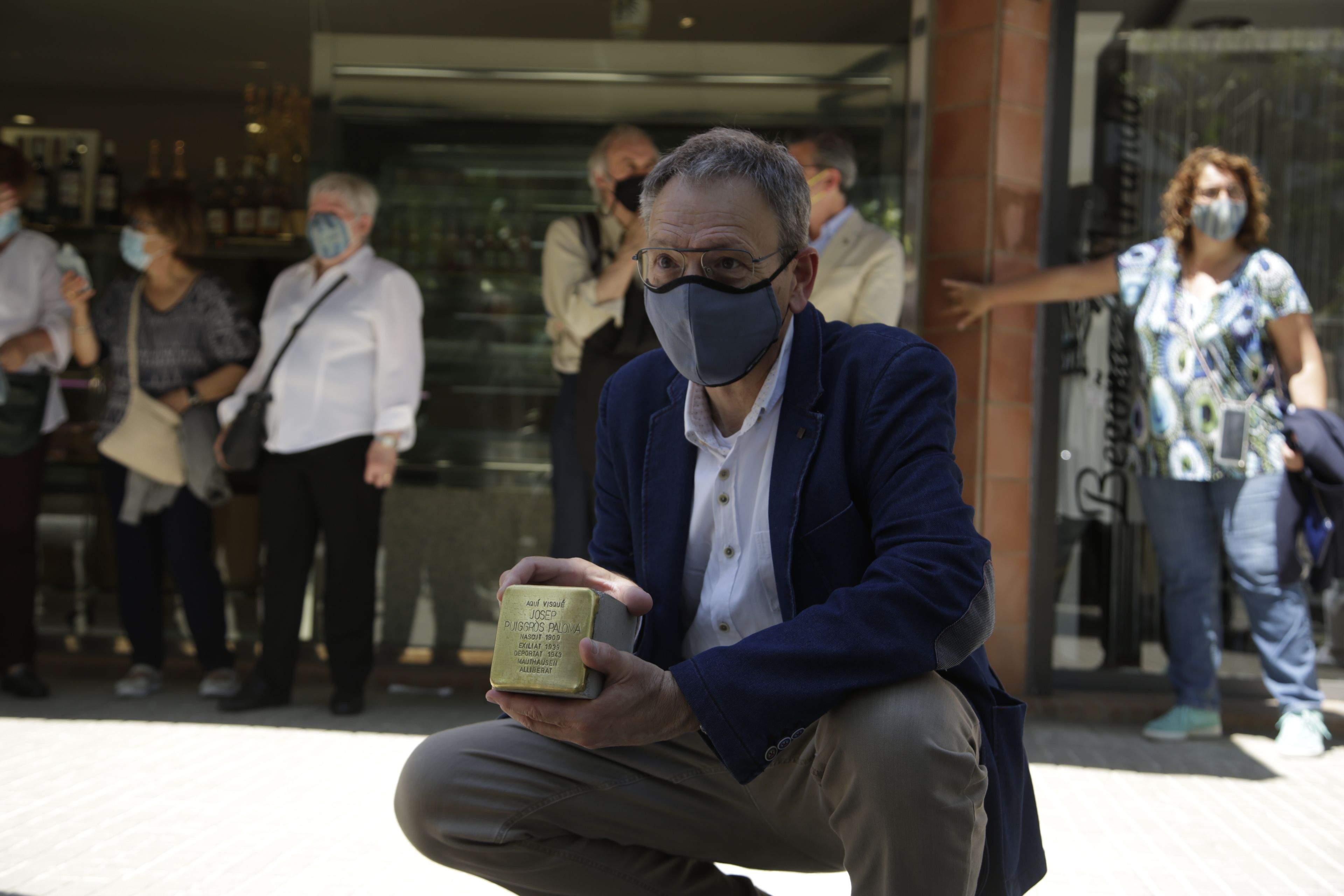 Sant Cugat ret homenatge als santcugatencs que van ser deportats a camps de concentració nazis. FOTO: Àngel Bravo