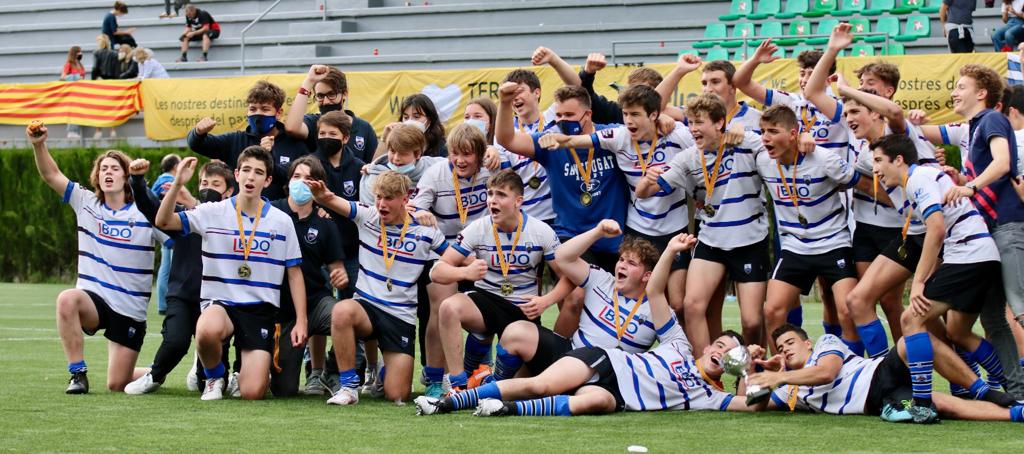 El Club de Rugby Sant Cugat sub-16 guanya el seu 9è Campionat de Catalunya. FOTO: SantCugatCreix.