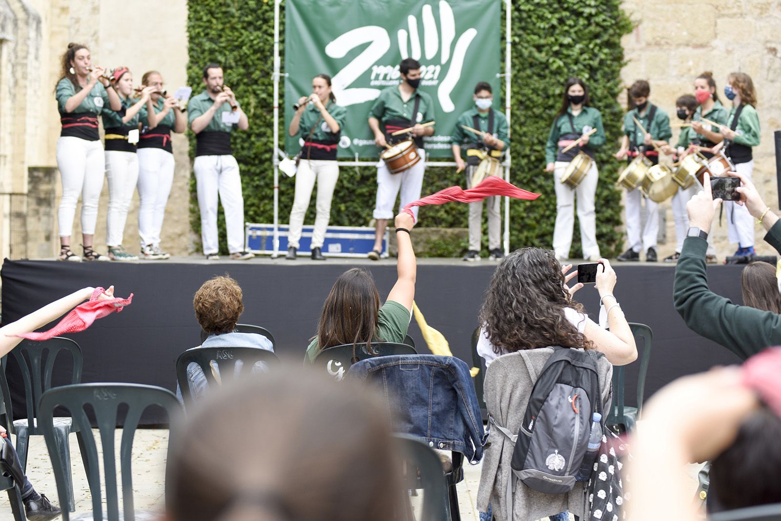 Els Castellers de Sant Cugat han celebrat la Diada de Sant Ponç. FOTO: Bernat Millet
