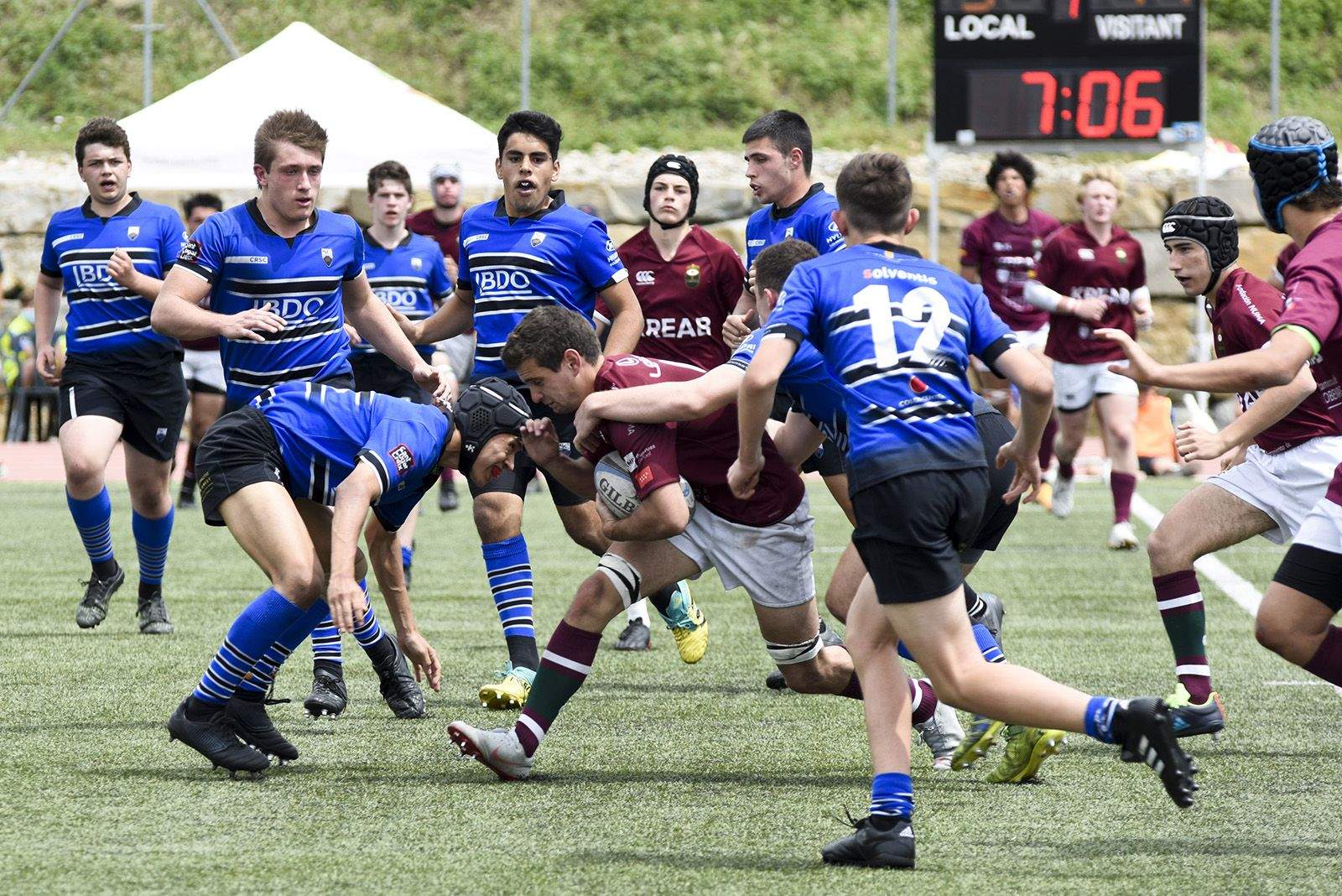 El Club de Rugby Sant Cugat ha perdut la final del Campionat d'Espanya sub-18 davant el Kreab Alcobendas Rugby. FOTO: Bernat Millet