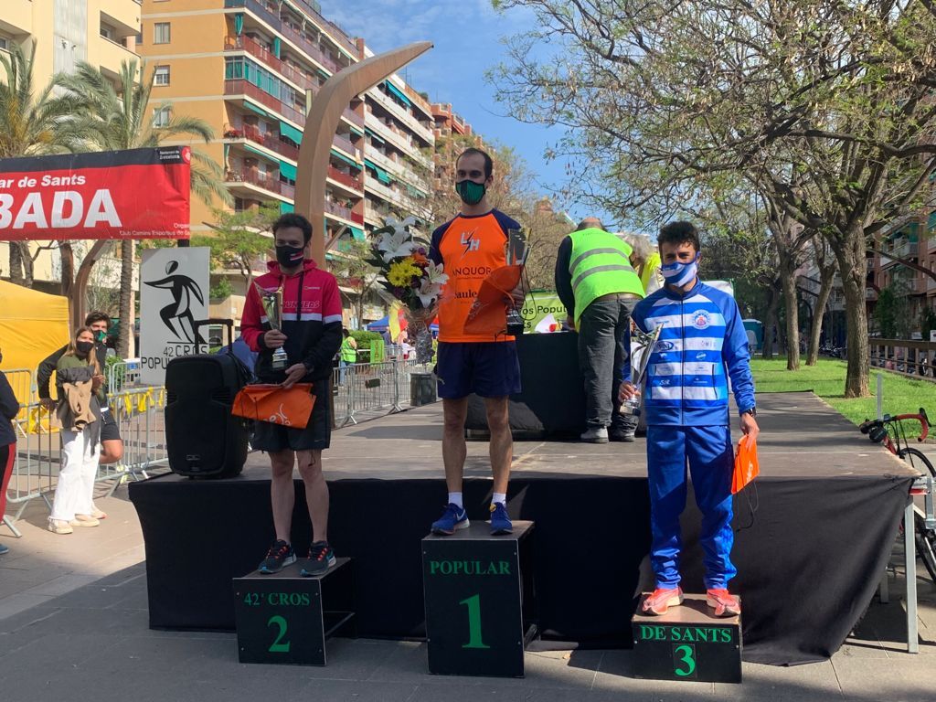 'Pepe' Díaz tercer al 42è Cros Popular de Sants 'Memorial Eugeni Giralt'. FOTO: Cedida.