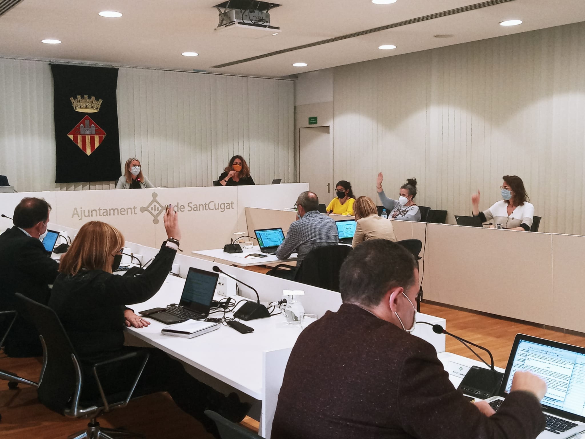 El ple municipal del mes de febrer torna a ser presencial. FOTO: Ajuntament de Sant Cugat