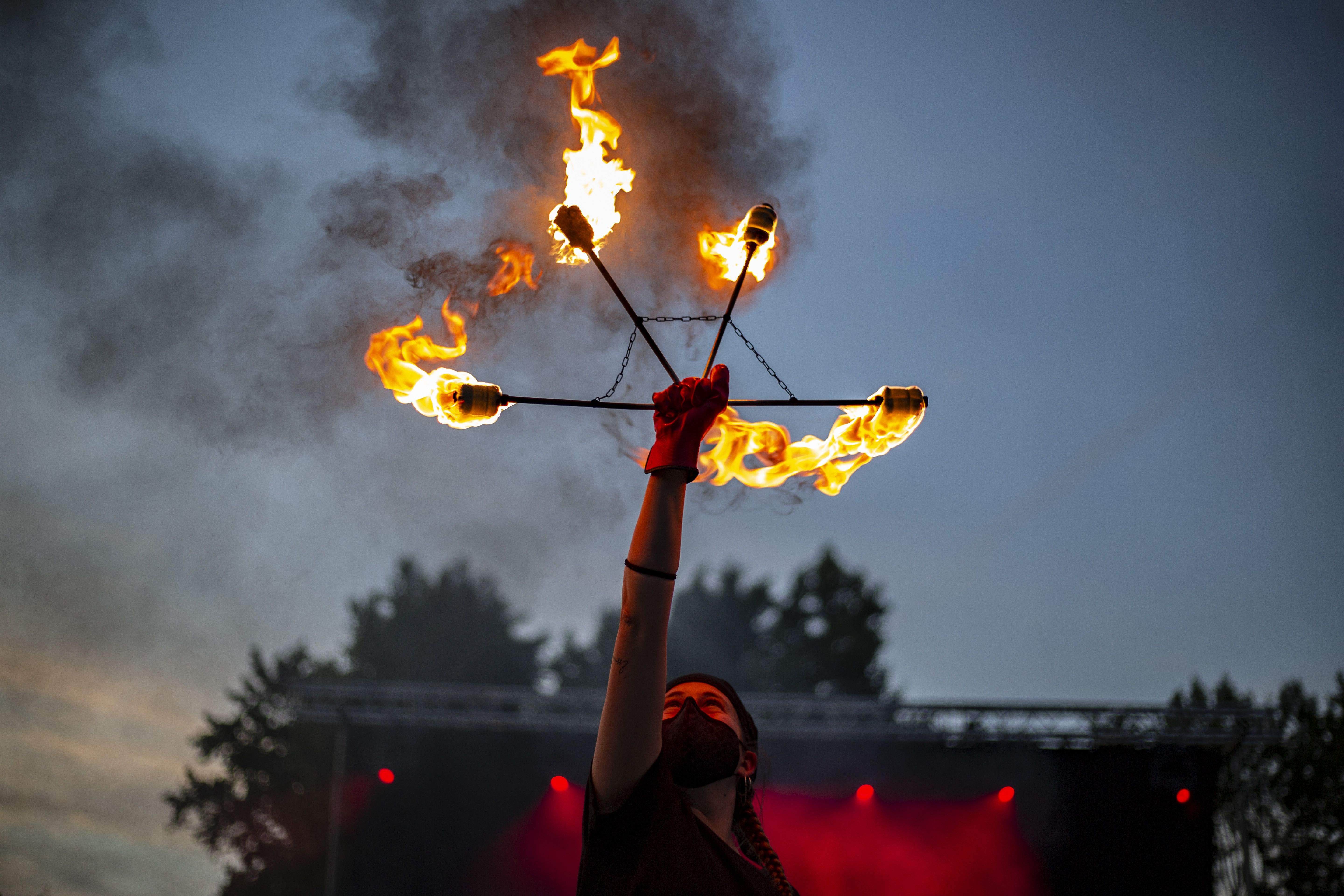 Els Diables han sortit al carrer amb la Trobada de Bèsties. FOTO: Àngel Bravo