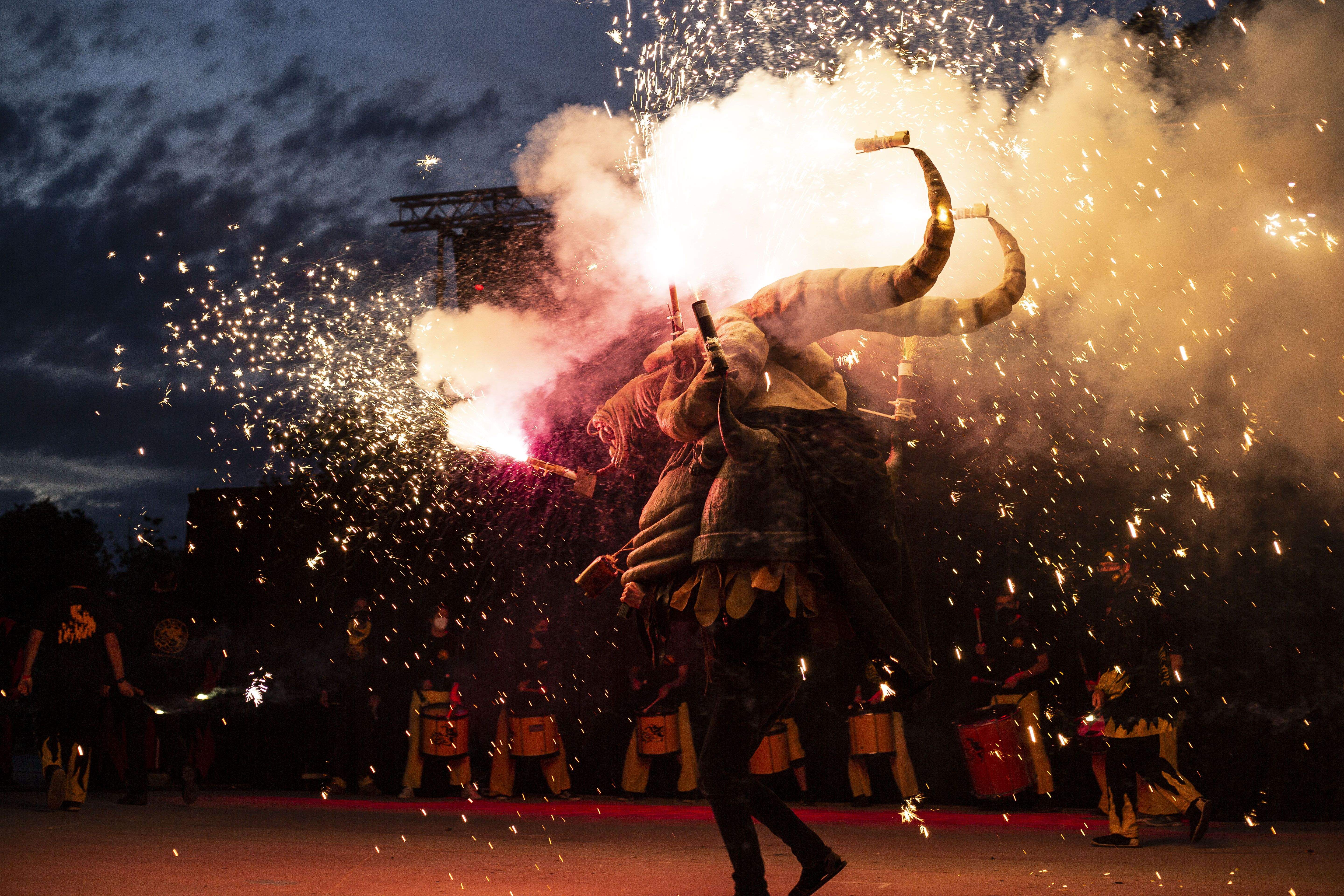 Els Diables han sortit al carrer amb la Trobada de Bèsties. FOTO: Àngel Bravo