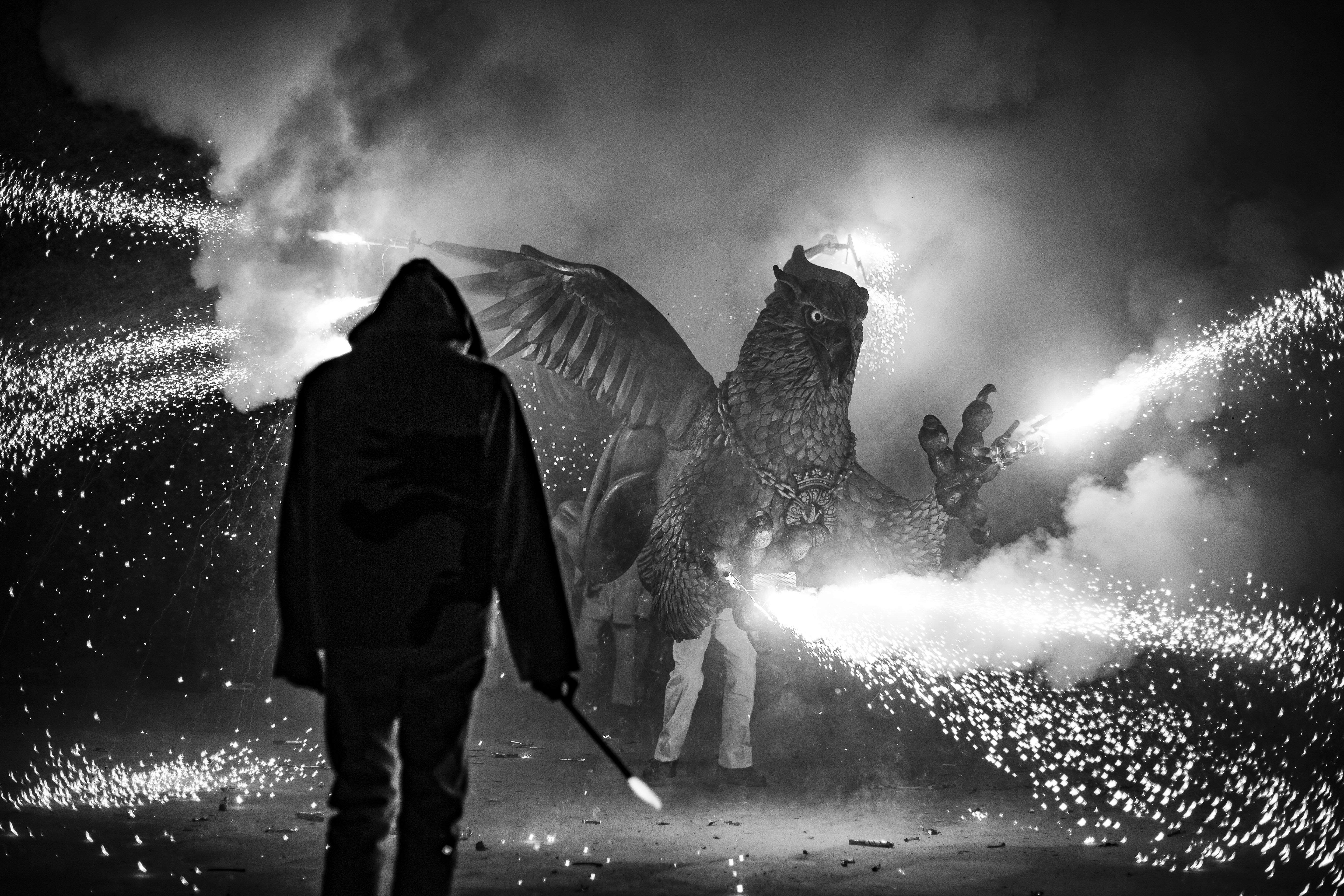 Els Diables han sortit al carrer amb la Trobada de Bèsties. FOTO: Àngel Bravo