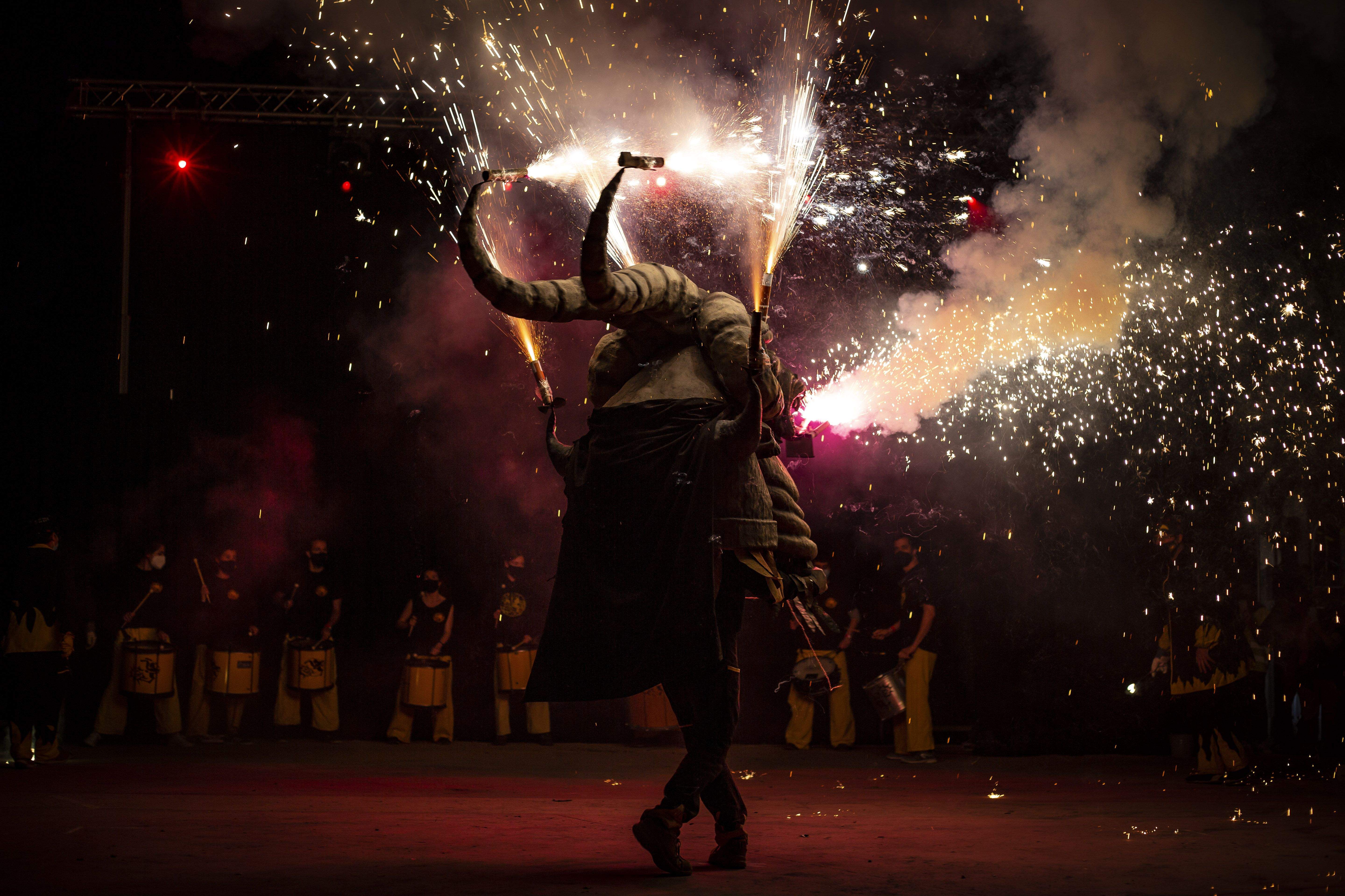 Els Diables han sortit al carrer amb la Trobada de Bèsties. FOTO: Àngel Bravo