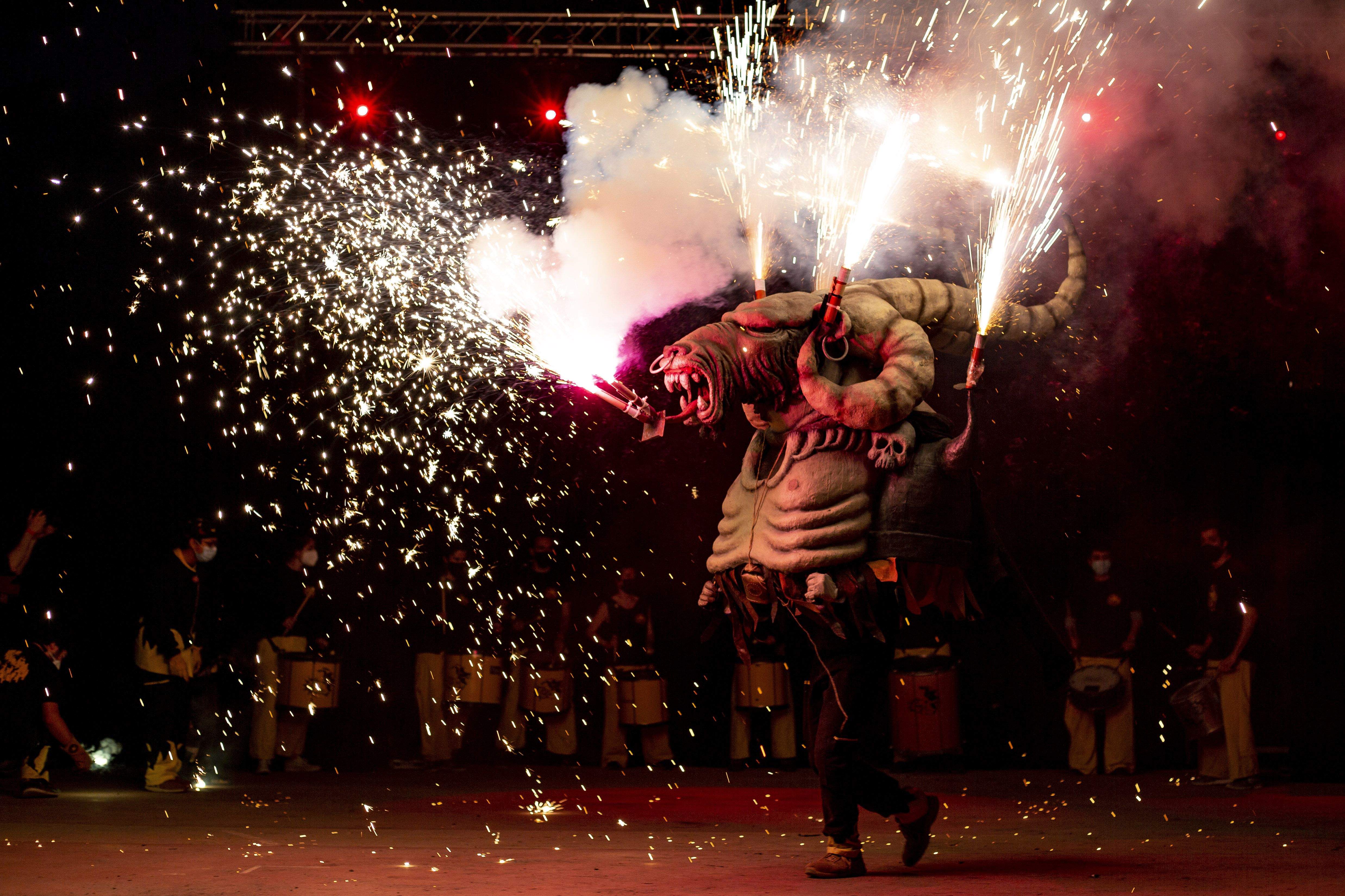 Els Diables han sortit al carrer amb la Trobada de Bèsties. FOTO: Àngel Bravo