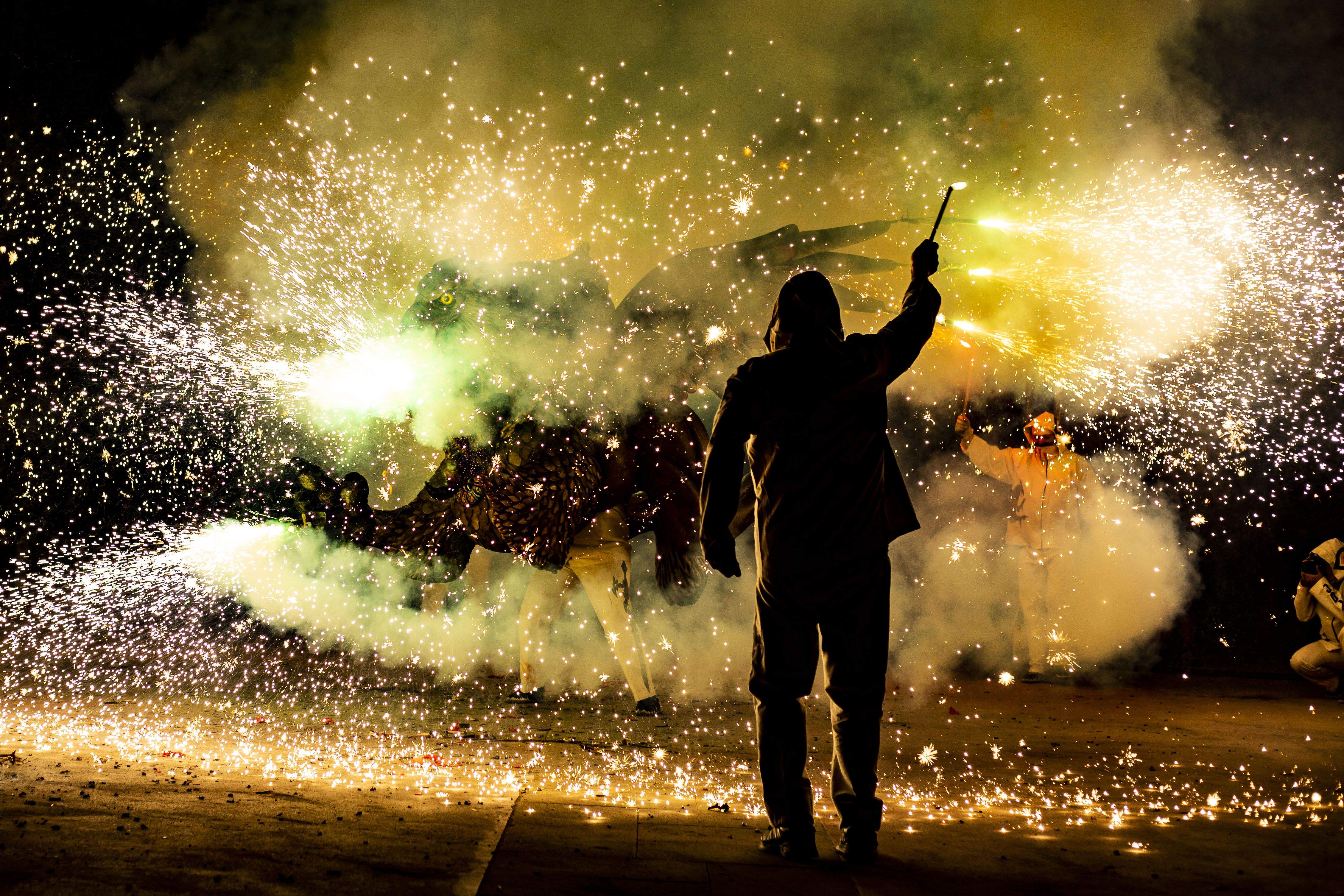 Els Diables han sortit al carrer amb la Trobada de Bèsties. FOTO: Àngel Bravo
