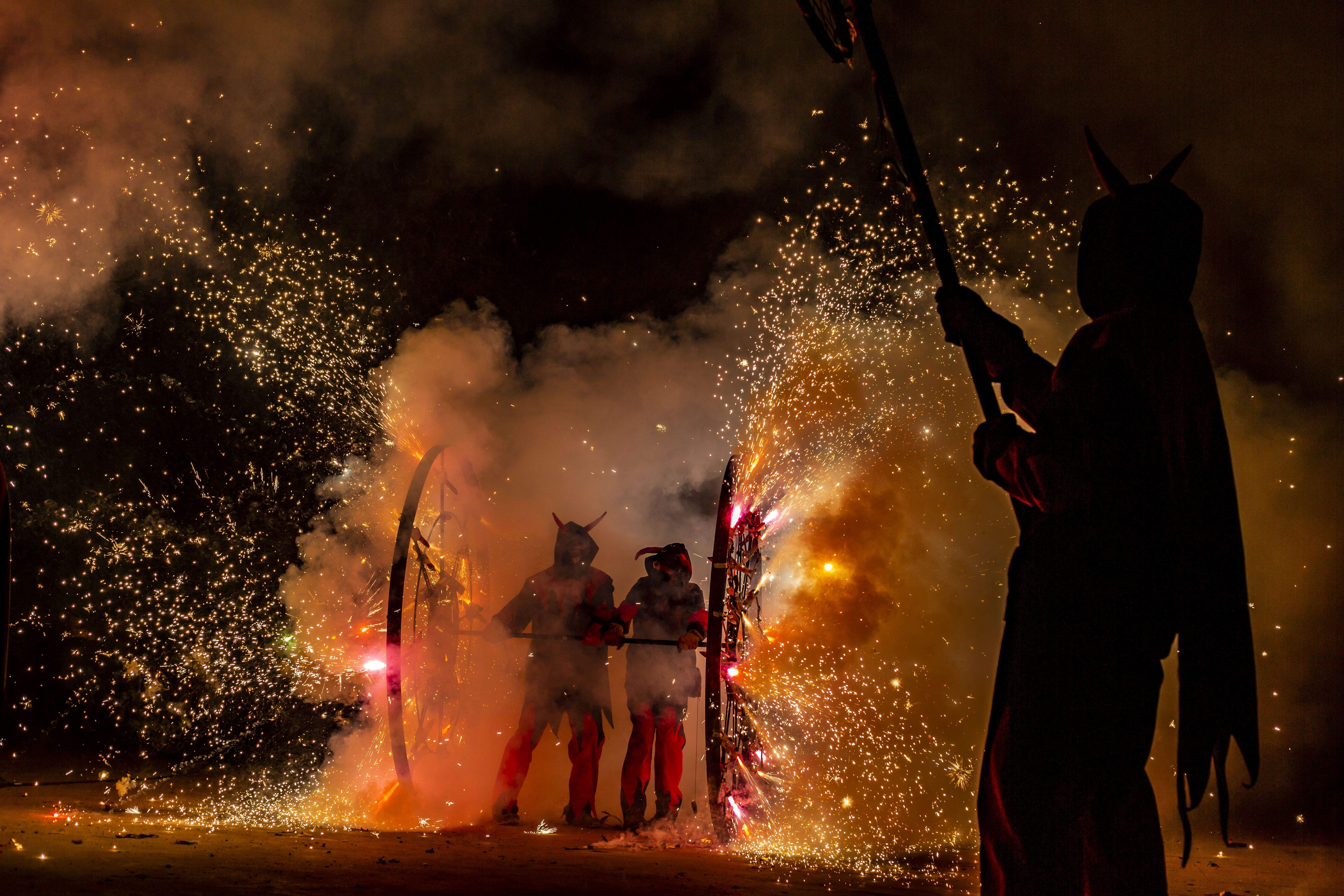 Els Diables han sortit al carrer amb la Trobada de Bèsties. FOTO: Àngel Bravo