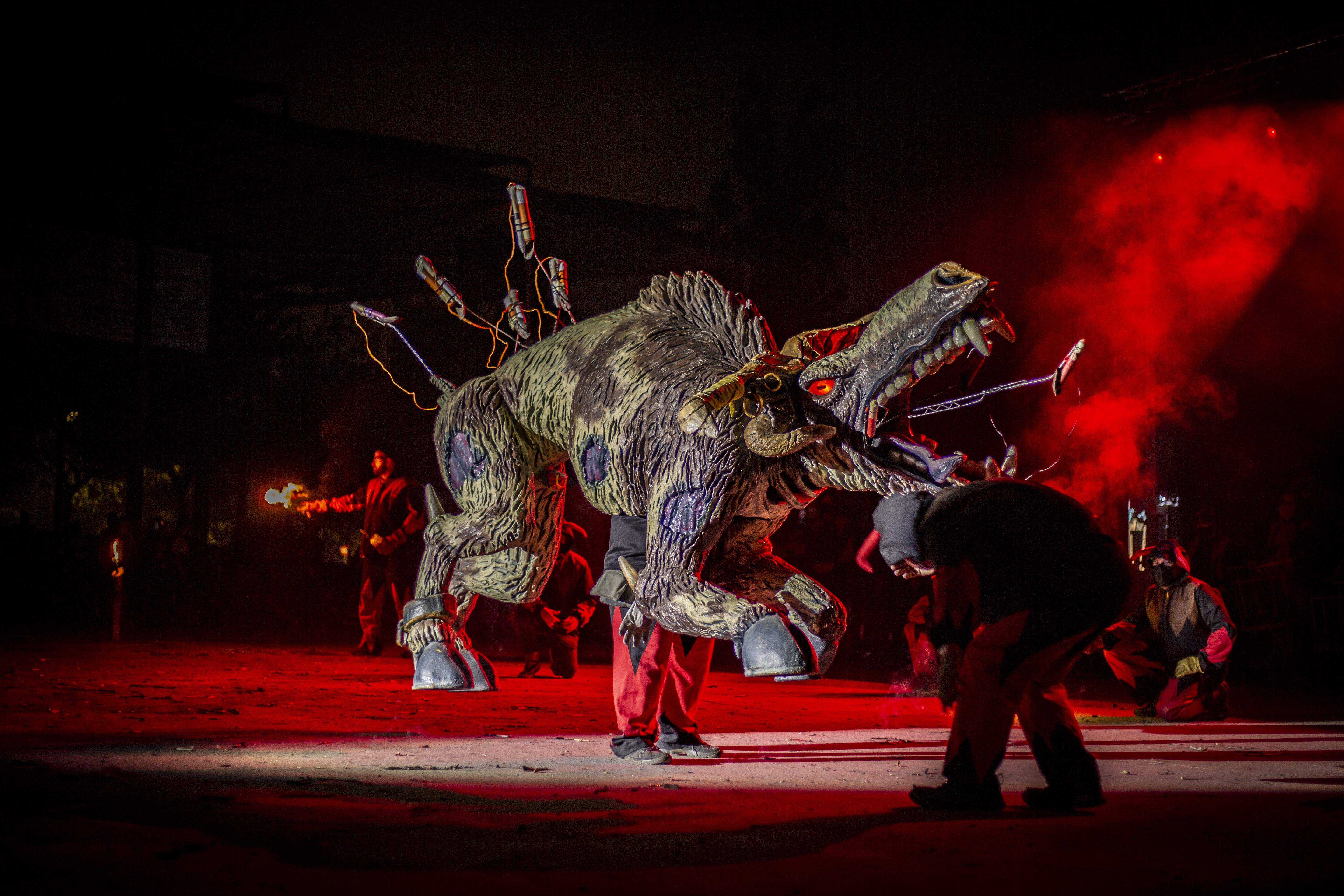 Els Diables han sortit al carrer amb la Trobada de Bèsties. FOTO: Àngel Bravo