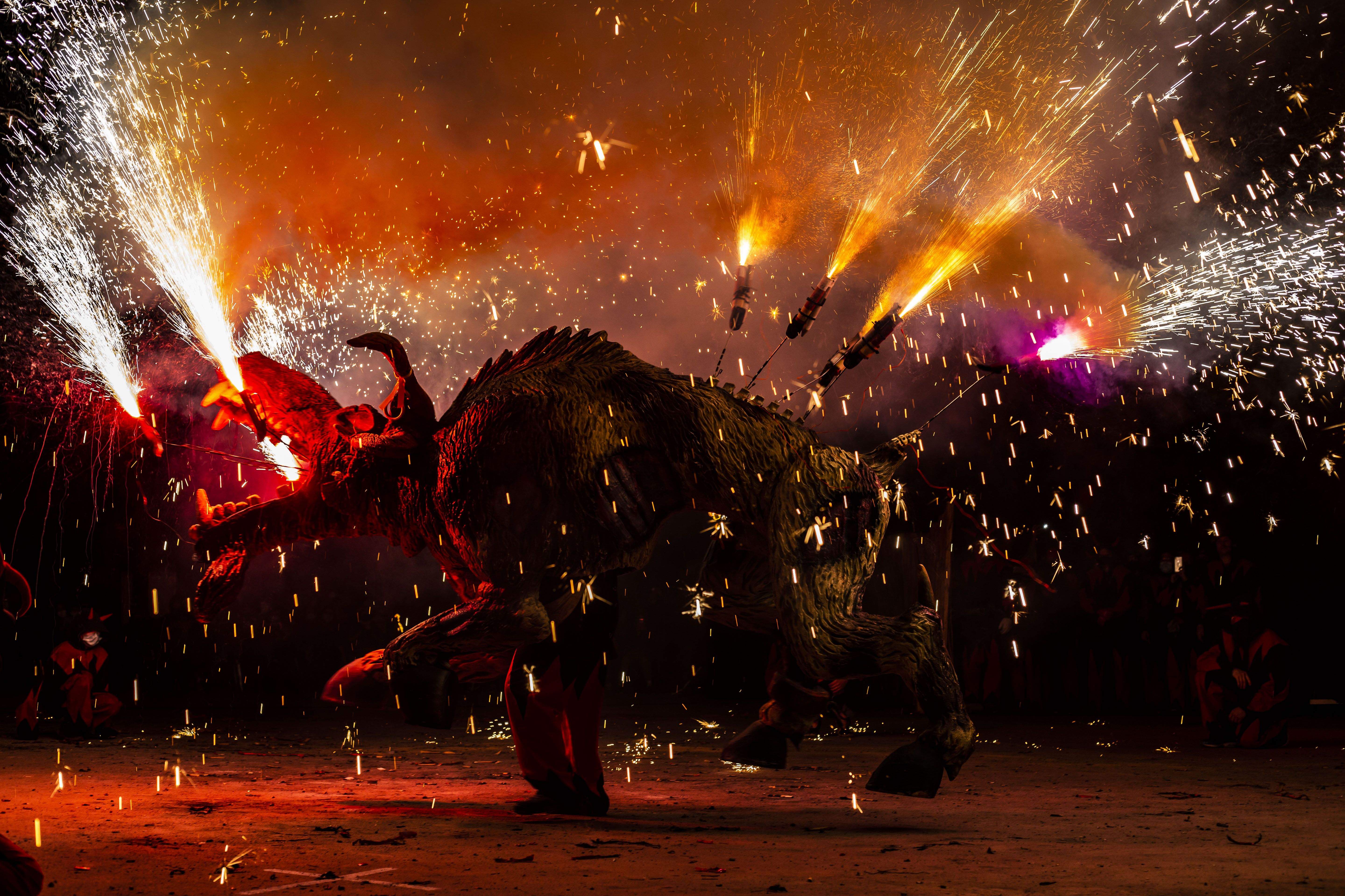 Els Diables han sortit al carrer amb la Trobada de Bèsties. FOTO: Àngel Bravo