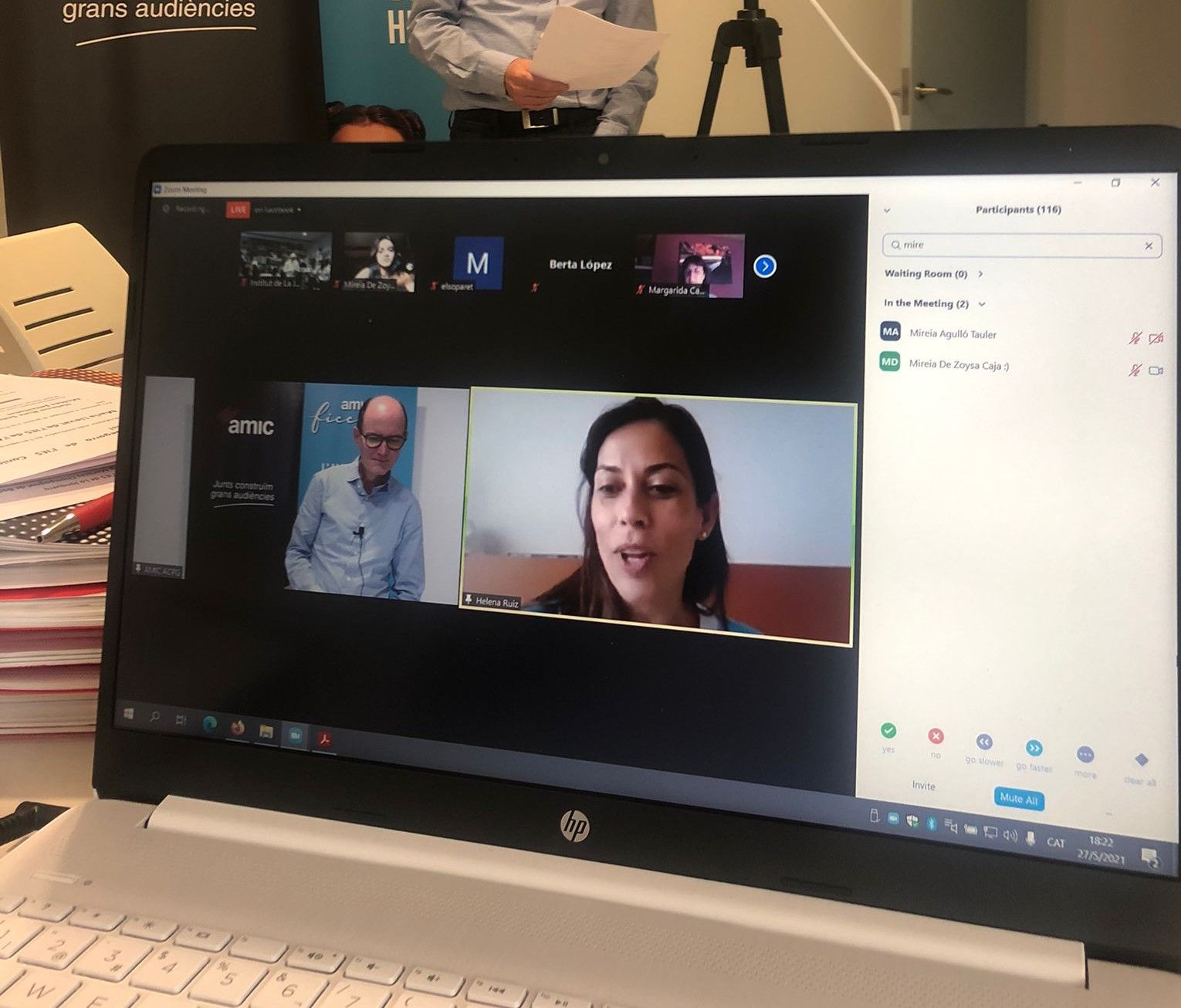 Acte d'entrega de premis del concurs AMIC-Ficcions. FOTO: Cedida