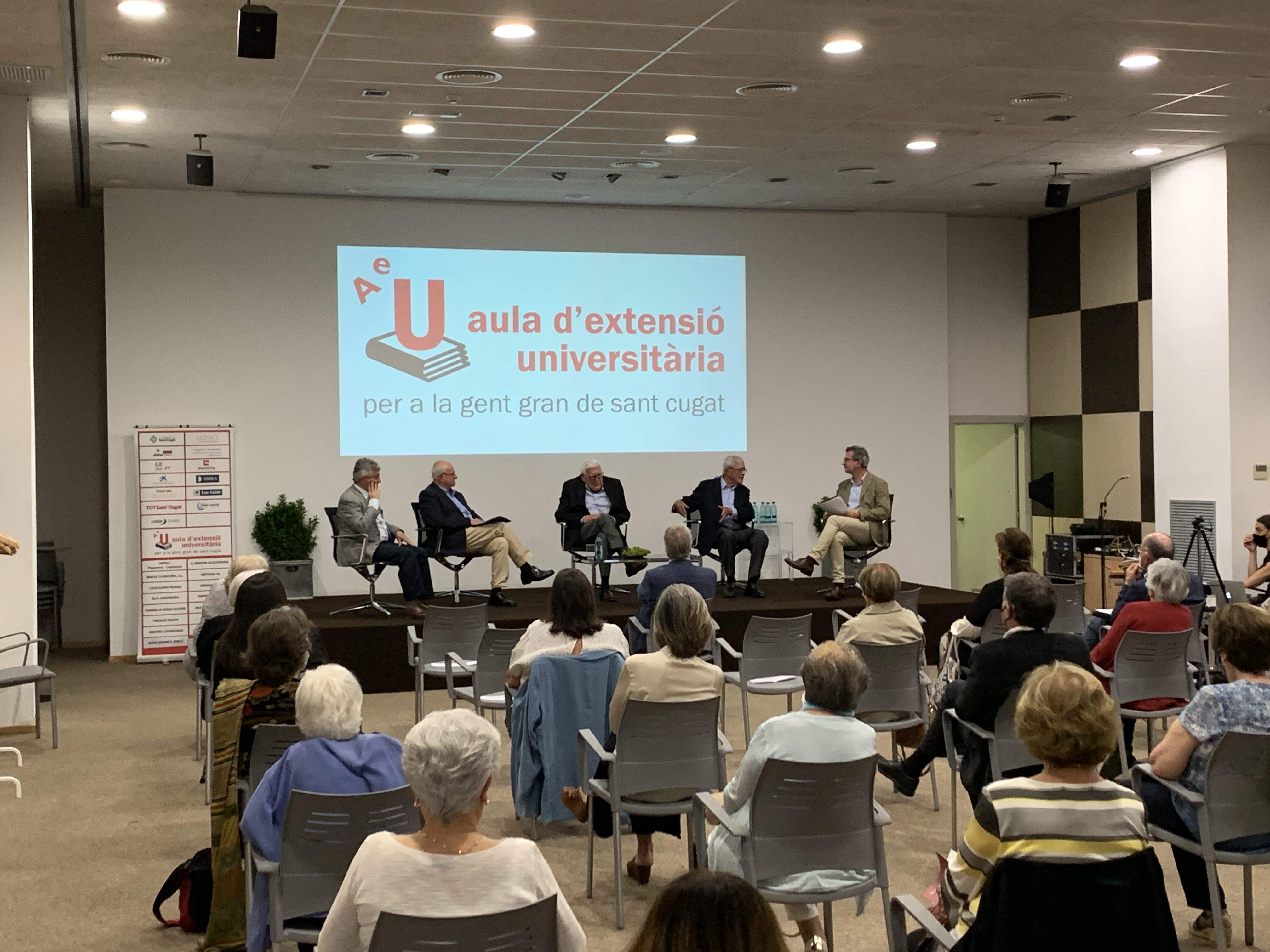L'Aula de la Gent Gran de Sant Cugat va celebrar el seu 20è aniversari amb una taula rodona amb fundadors i presidents. FOTO: Cedida