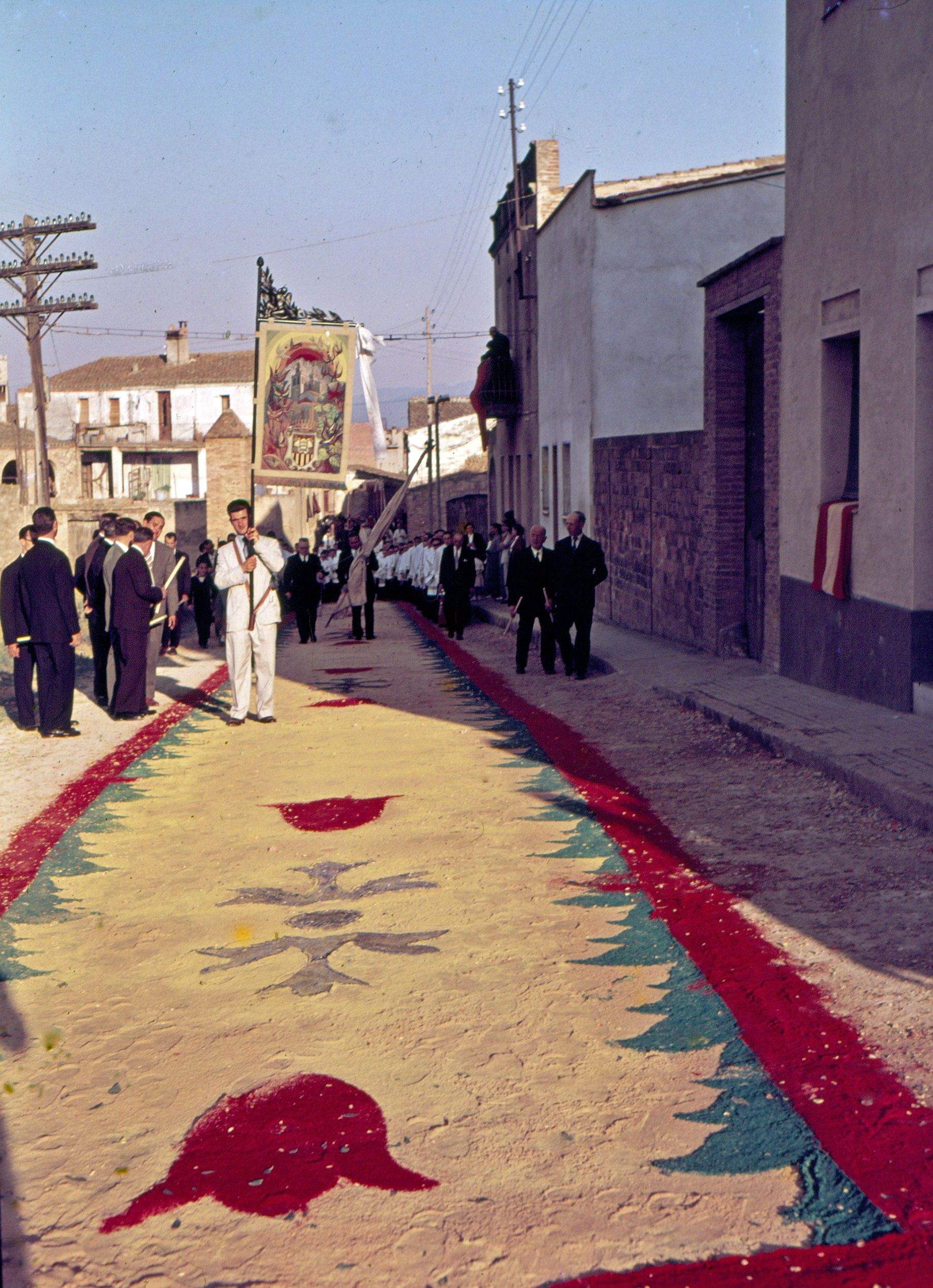 Processó de Corpus de l'any 1955. FOTO: Octavi Galceran