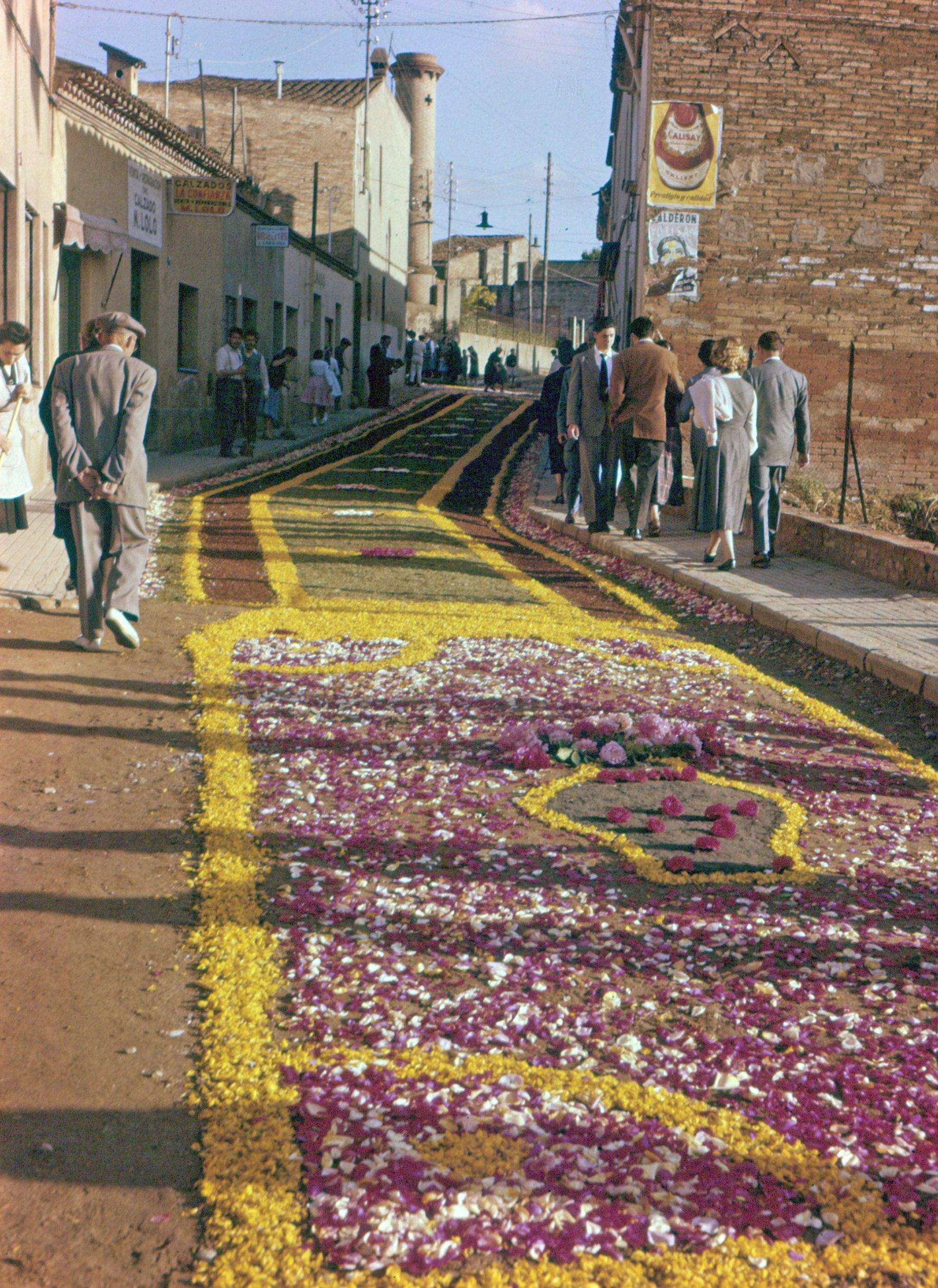 Processó de Corpus de l'any 1956. FOTO: Octavi Galceran