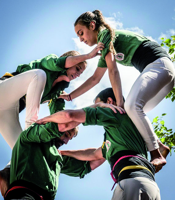 Castellers de Sant Cugat. FOTO: Cedida