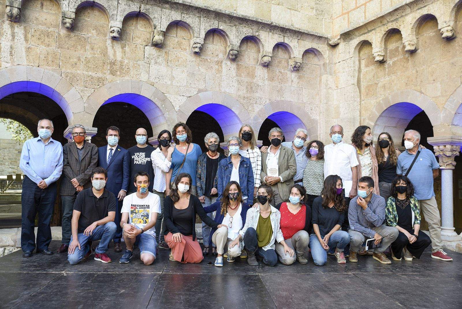 Record a Arcadi Oliveres. Foto: Bernat Millet.