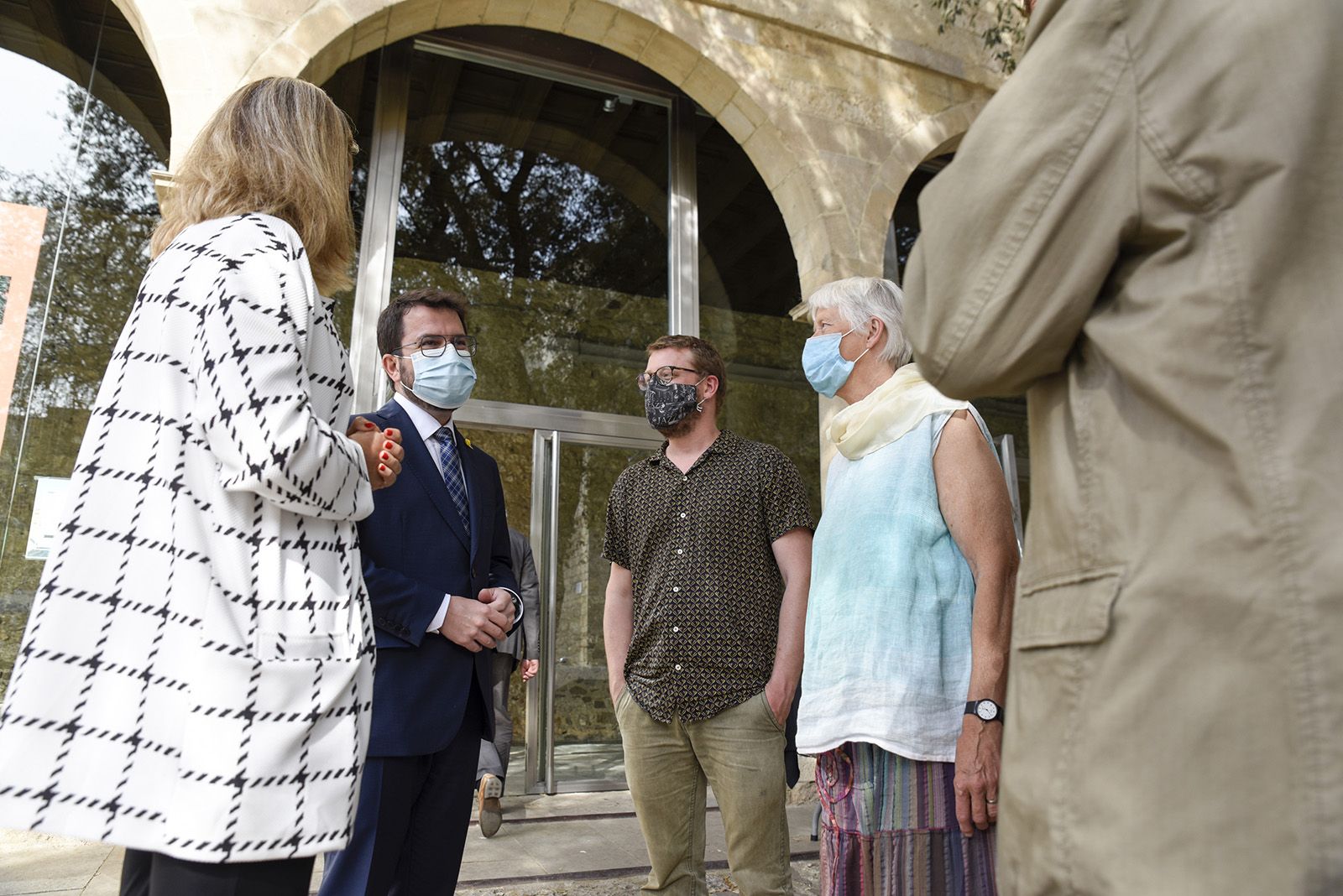 Record a Arcadi Oliveres. Foto: Bernat Millet.