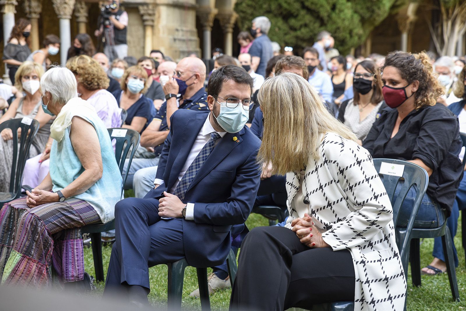 Record a Arcadi Oliveres. Foto: Bernat Millet.