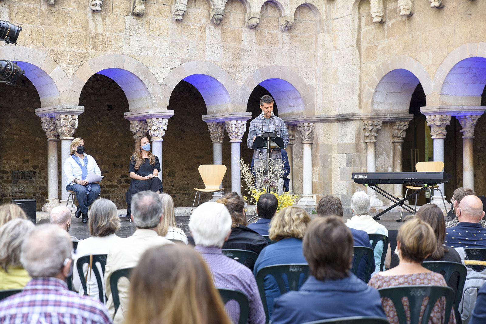 Record a Arcadi Oliveres. Foto: Bernat Millet.