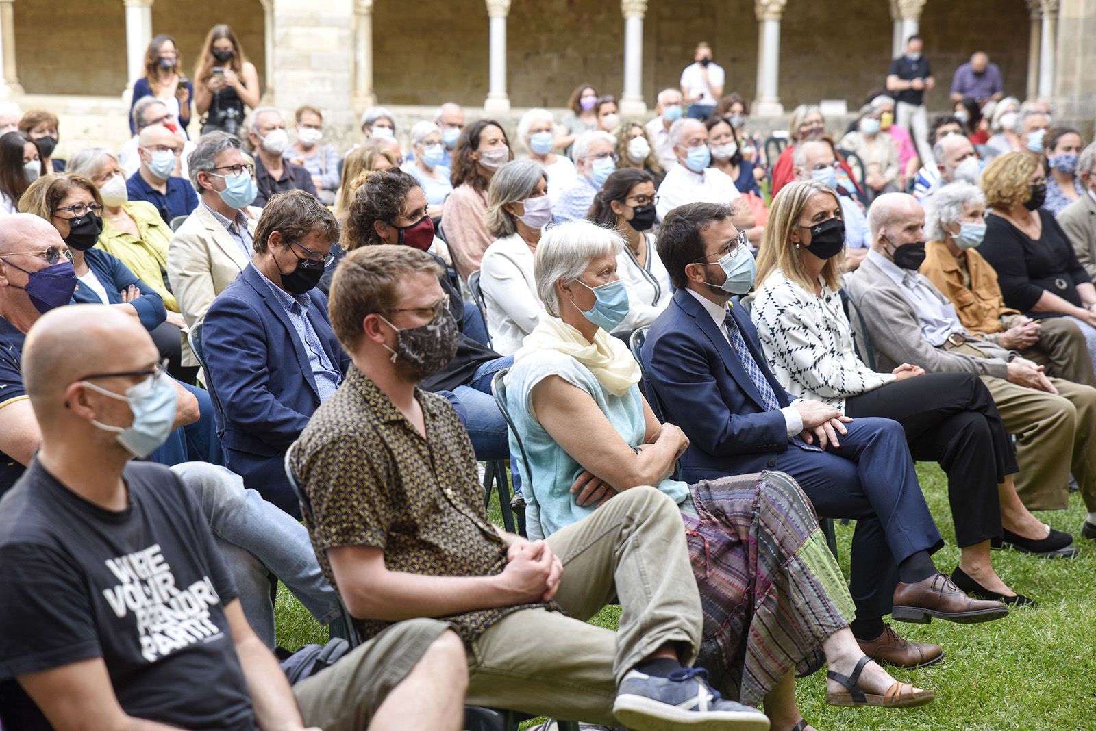 Record a Arcadi Oliveres. Foto: Bernat Millet.