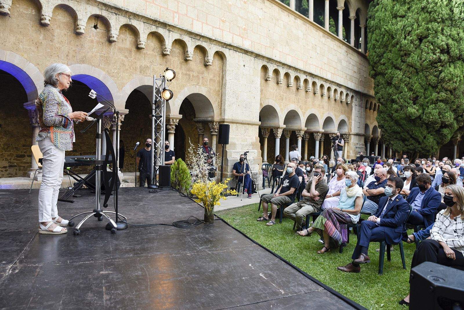 Record a Arcadi Oliveres. Foto: Bernat Millet.