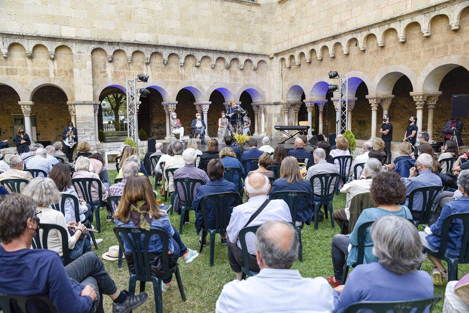 Record a Arcadi Oliveres. Foto: Bernat Millet.