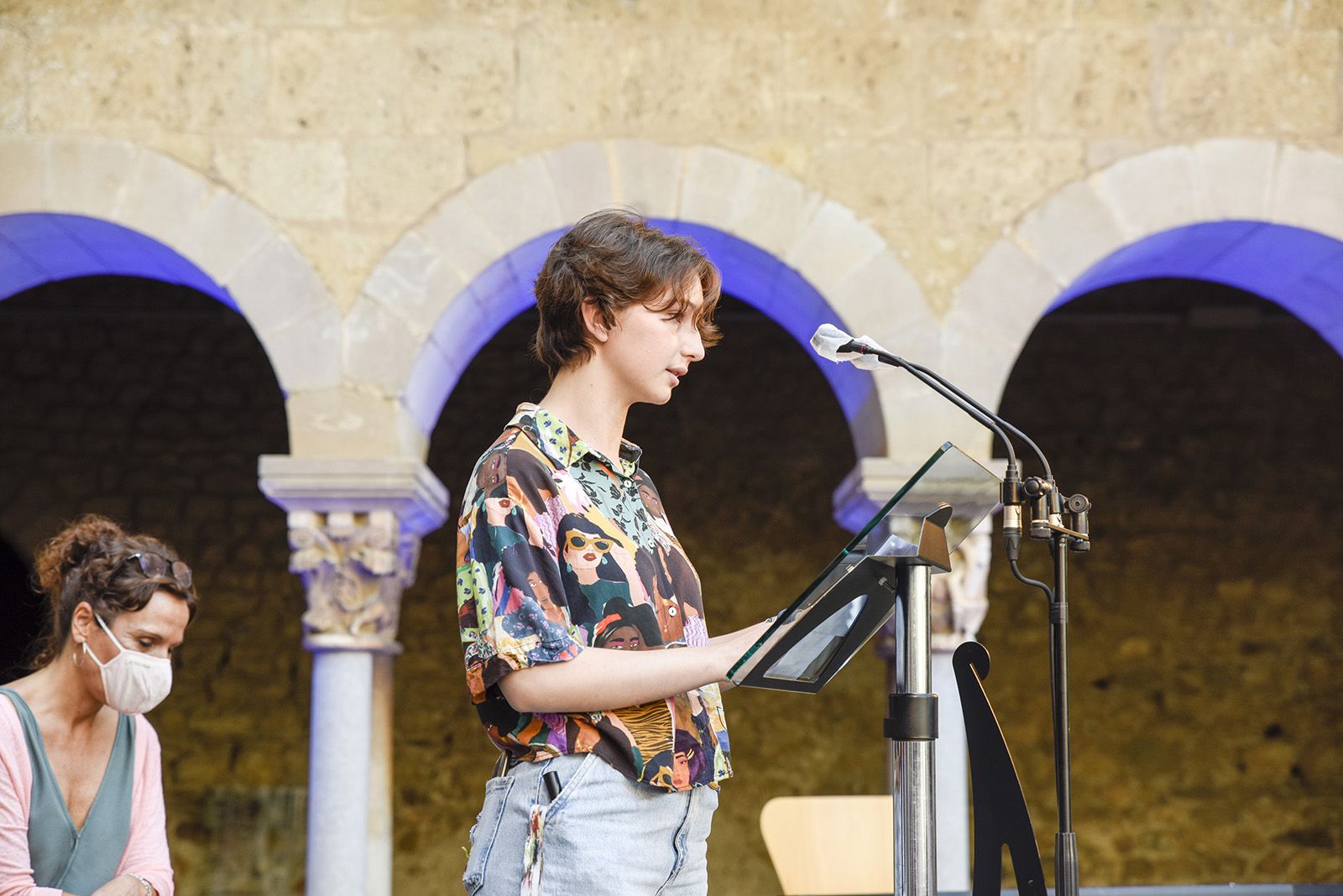 Record a Arcadi Oliveres. Foto: Bernat Millet.