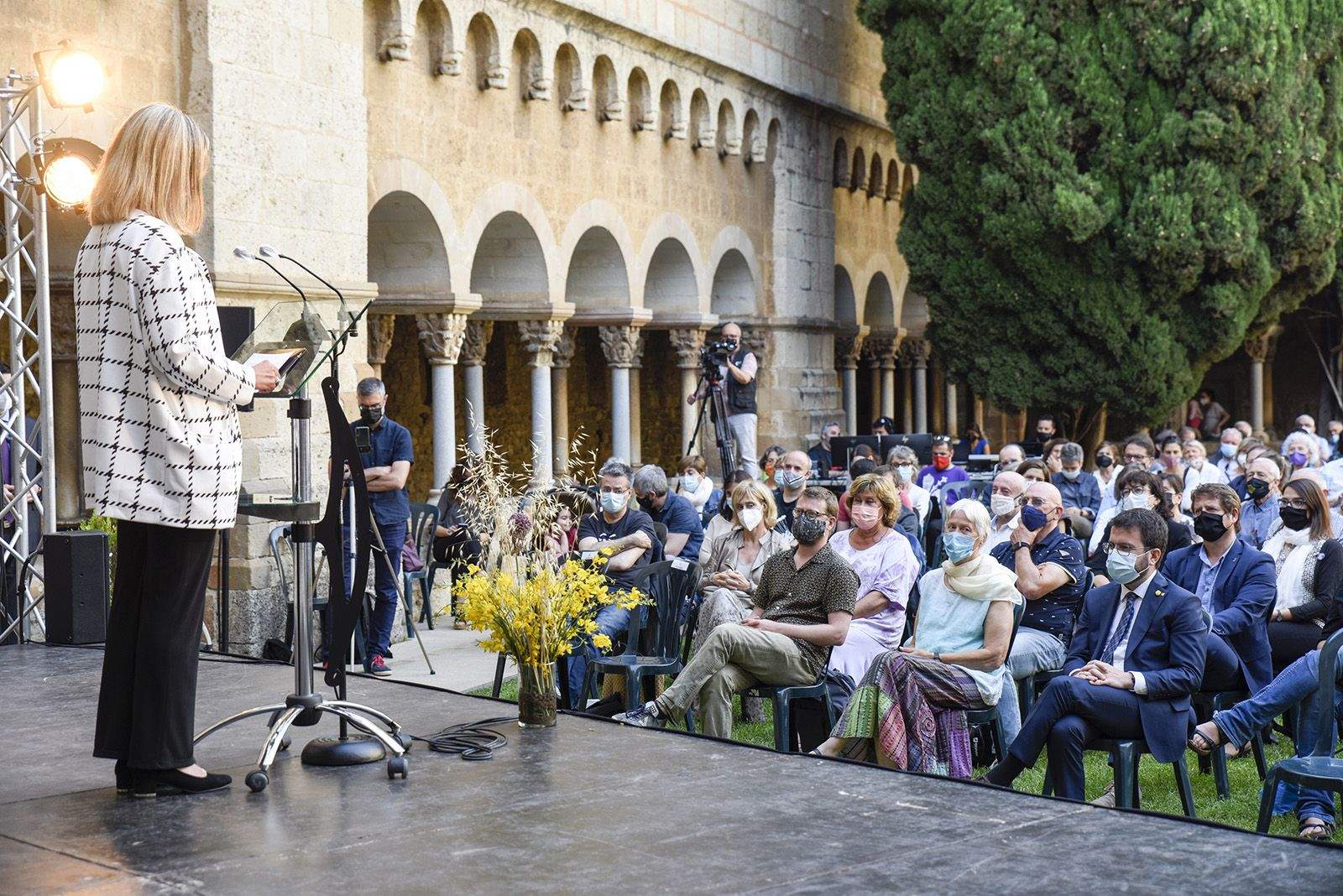 Record a Arcadi Oliveres. Foto: Bernat Millet.