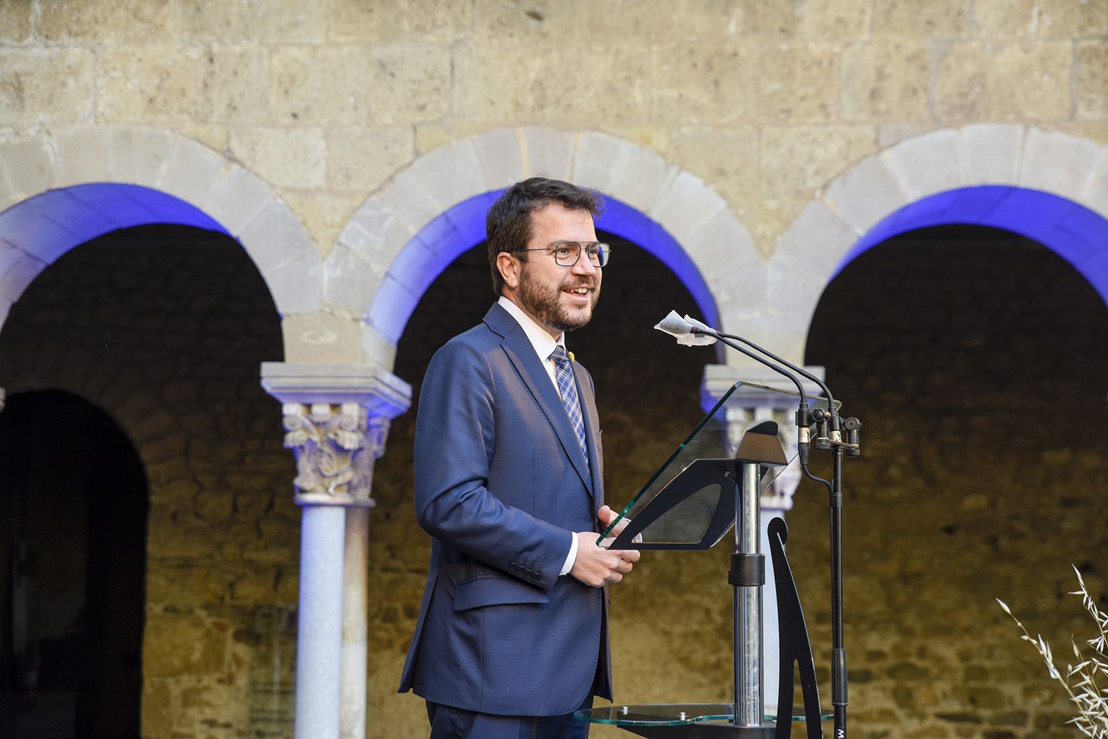 Record a Arcadi Oliveres. Foto: Bernat Millet.