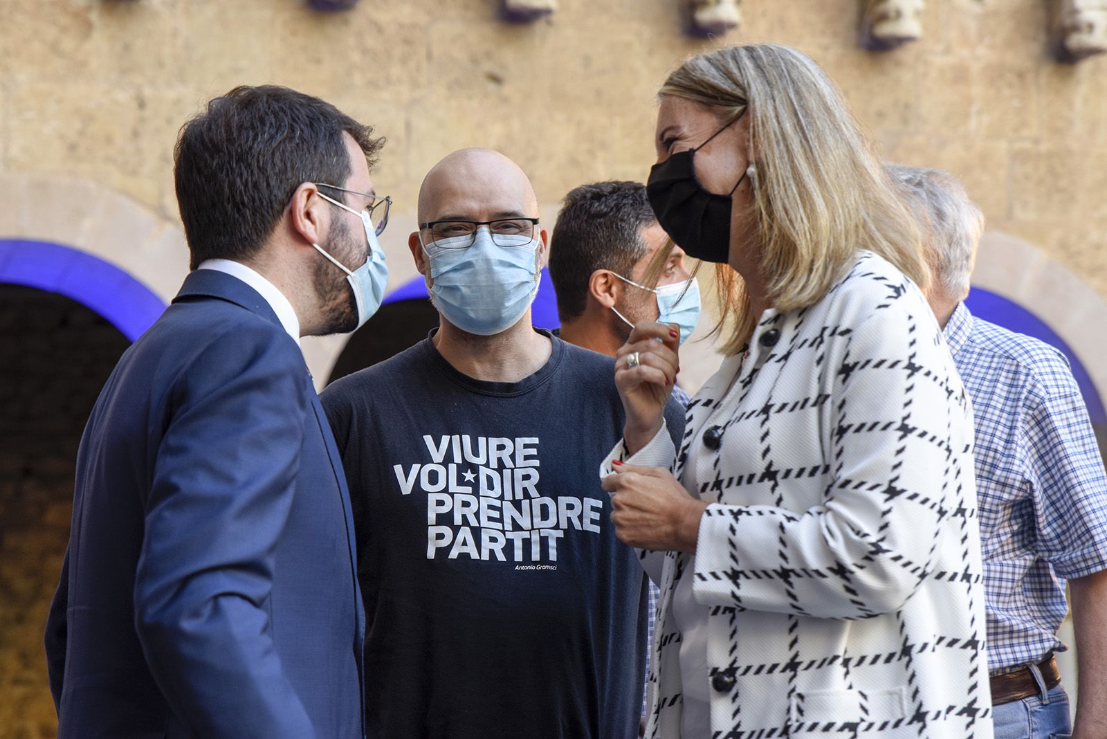 Record a Arcadi Oliveres. Foto: Bernat Millet.