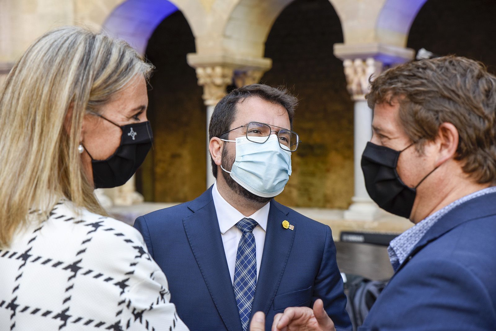 Record a Arcadi Oliveres. Foto: Bernat Millet.