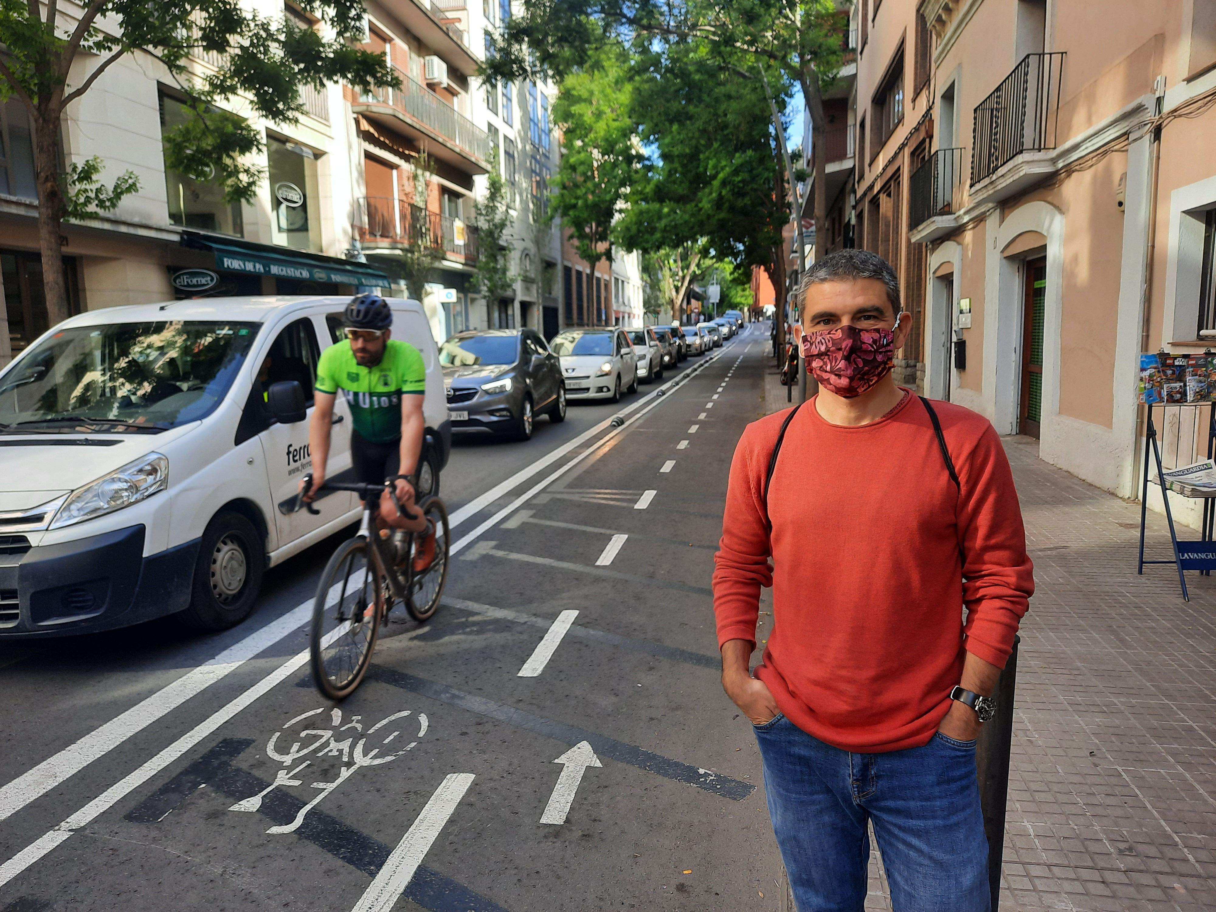 Ernest Vidal, de l'Assemblea de la Bici FOTO: TOT Sant Cugat