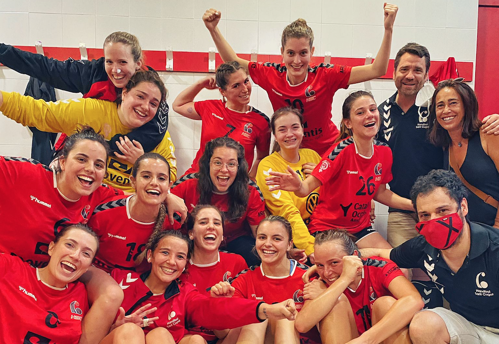 El Club Handbol Sant Cugat buscarà guanyar la Copa Federació, després de derrotar en les semifinals a l'Handbol Sant Quirze B. FOTO: Cedida